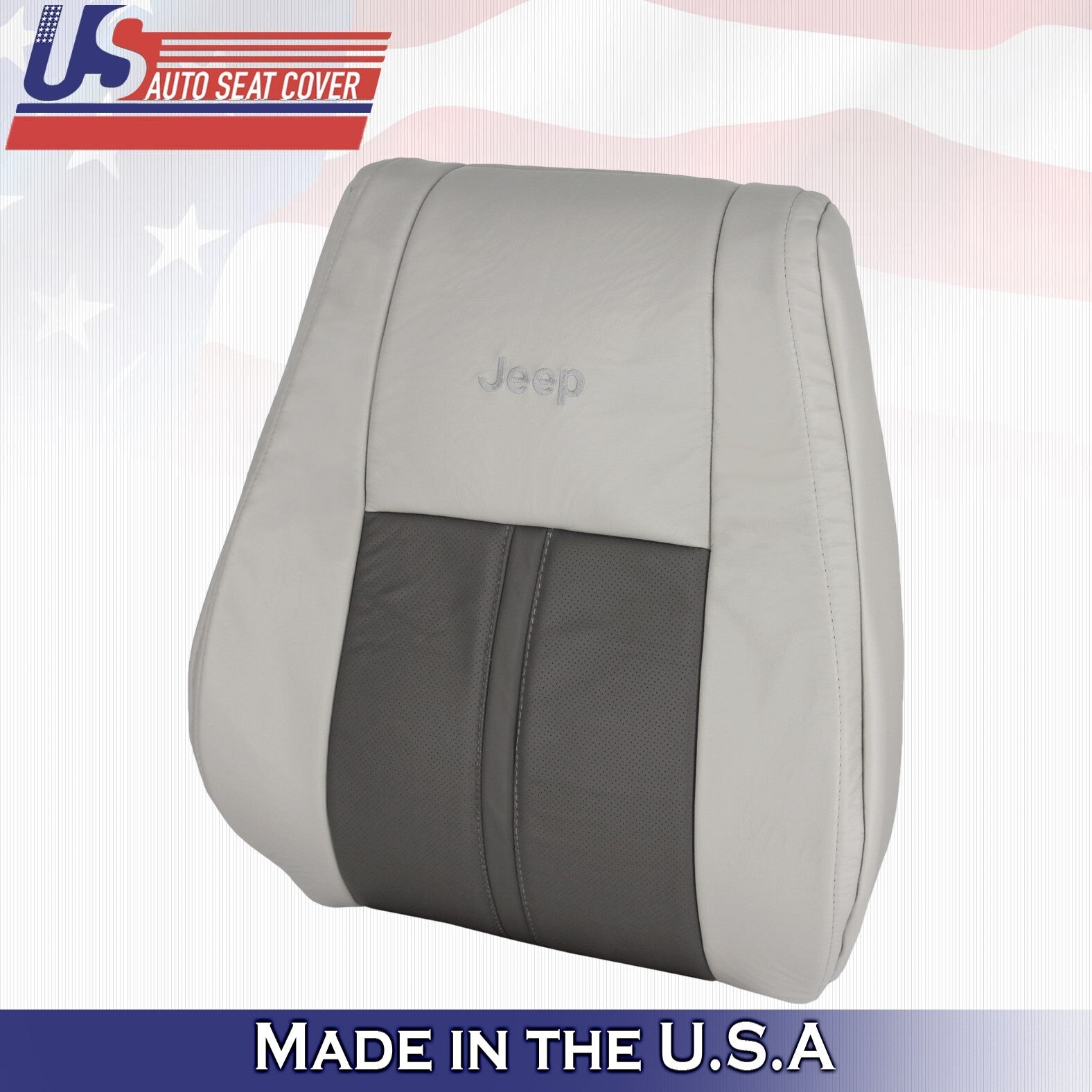 2005 For Jeep Grand Cherokee Limited Front Driver Top Leather Seat Cover Tan