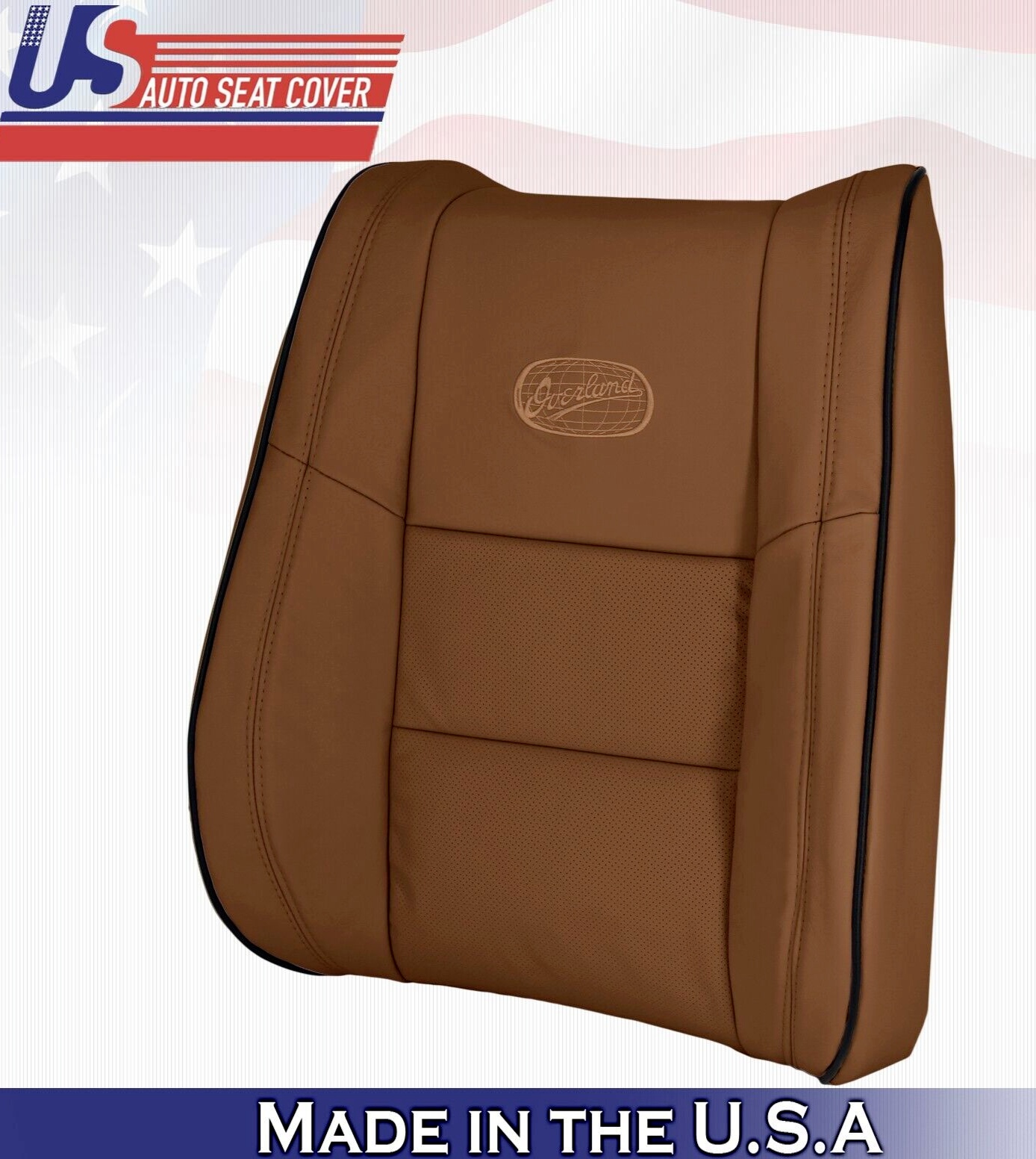 2011 to 2020 Fits Jeep Grand Cherokee Overland Driver Top Leather Cover Brown