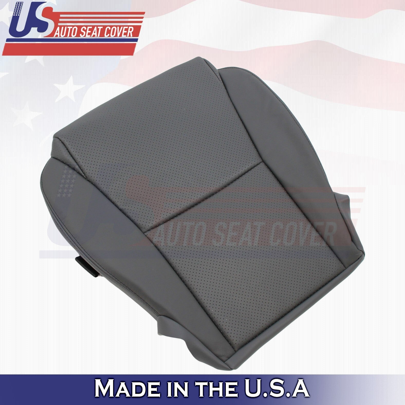 2004- 2005 For Toyota Solara Perforated Leather DriverTop & Bottom Cover Dk Gray