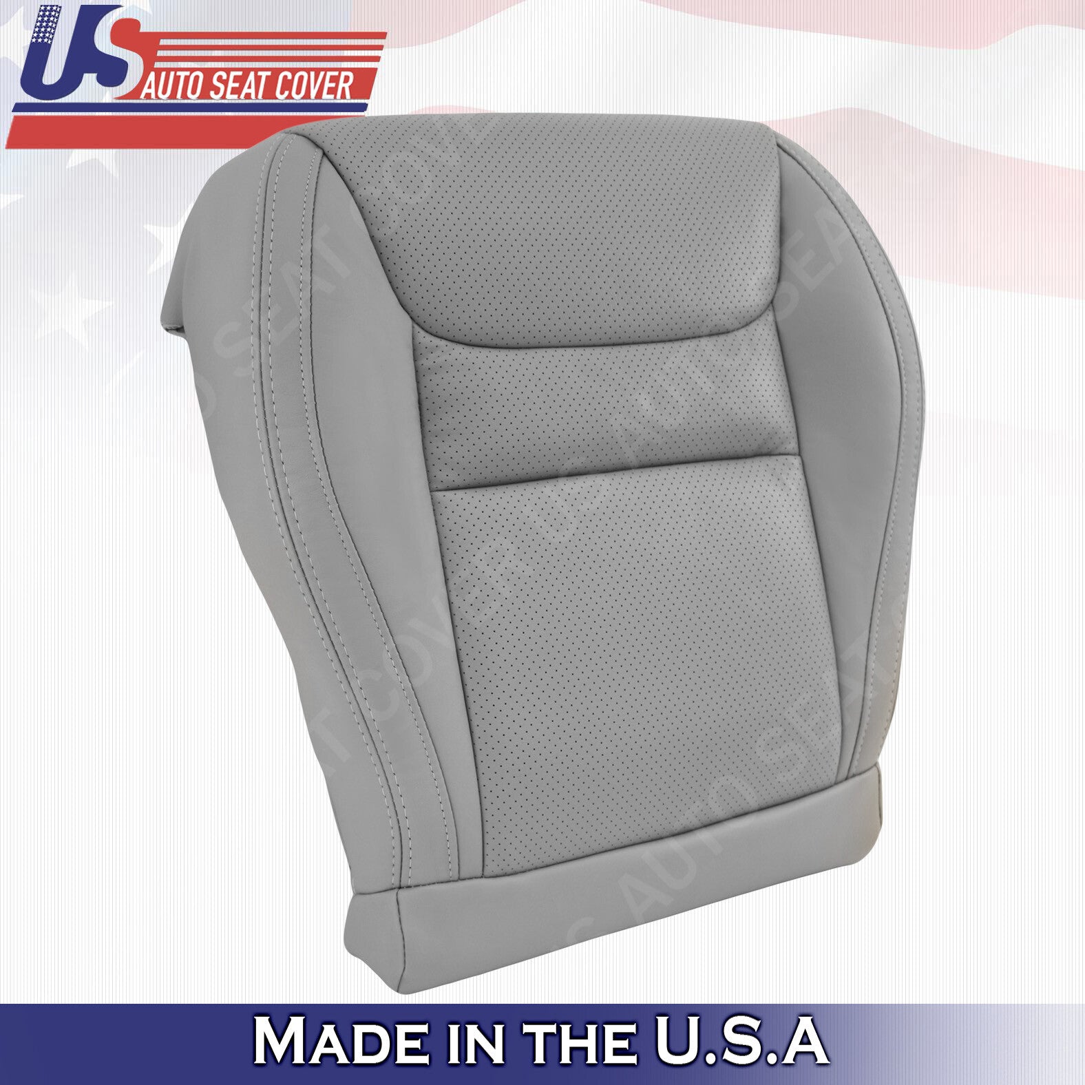 2001 to 2003 For Toyota Highlander Driver &Passenger Bottoms Leather Cover Gray