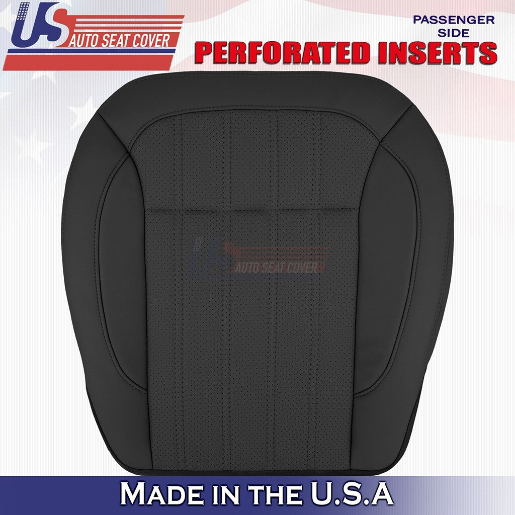 2016-2018 For Mercedes Benz GLE350 400 Passenger Bottom Leather Seat Cover Black