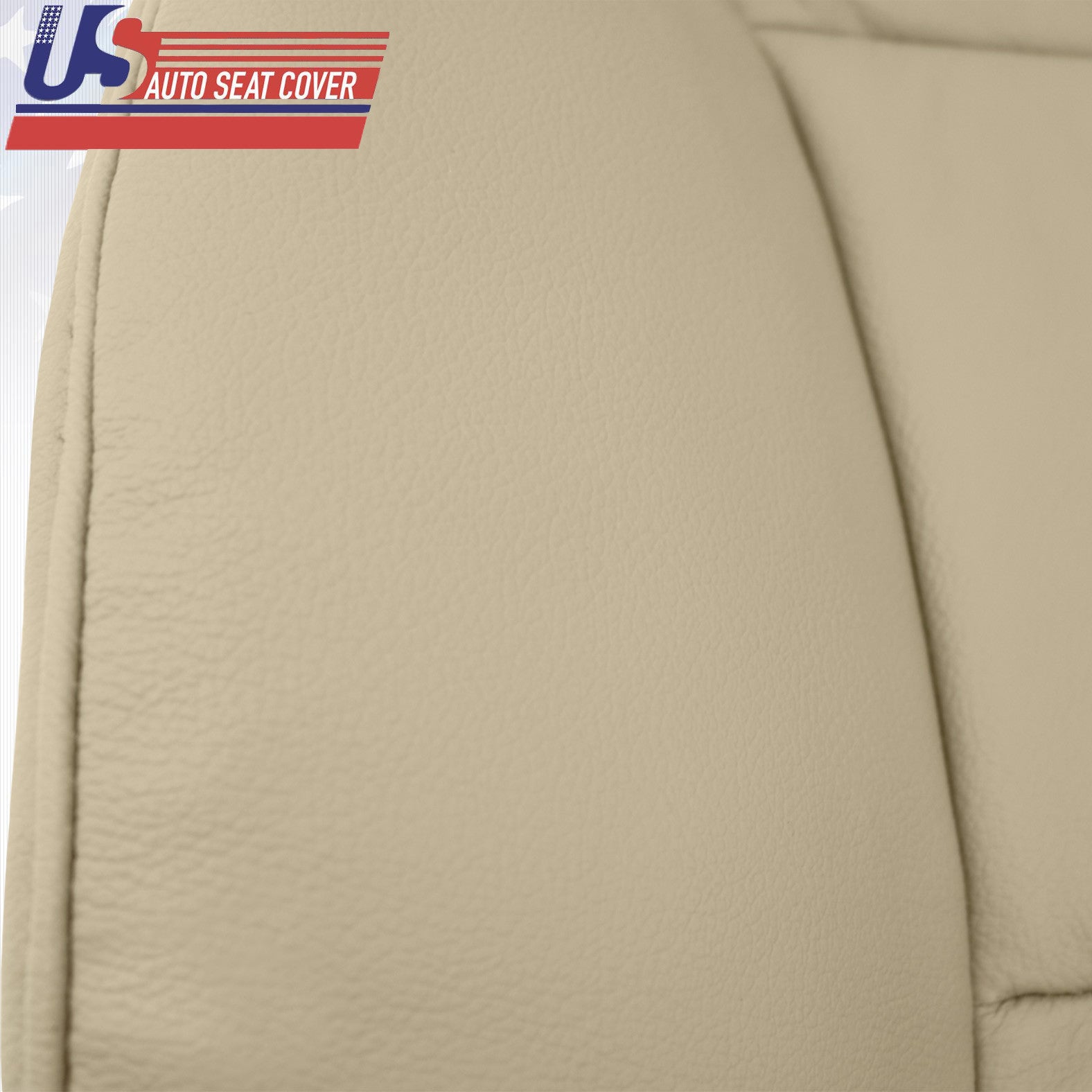 Fits 2007 - 2013 Acura MDX Driver Top & Bottom Genuine Leather Seat Cover TAN