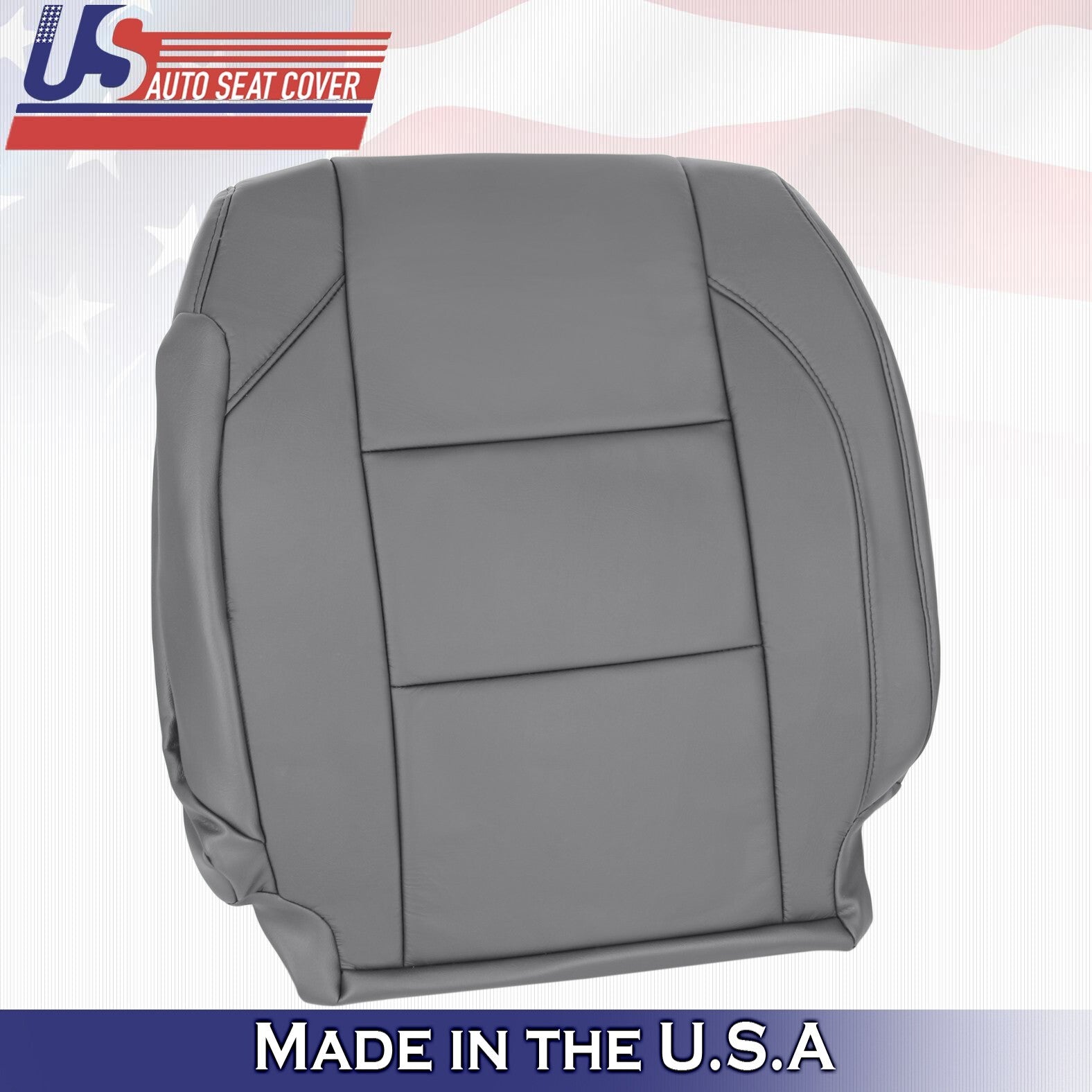 2005 to 2015 For Nissan Armada Titan Passenger Side Top Leather Seat Cover Gray