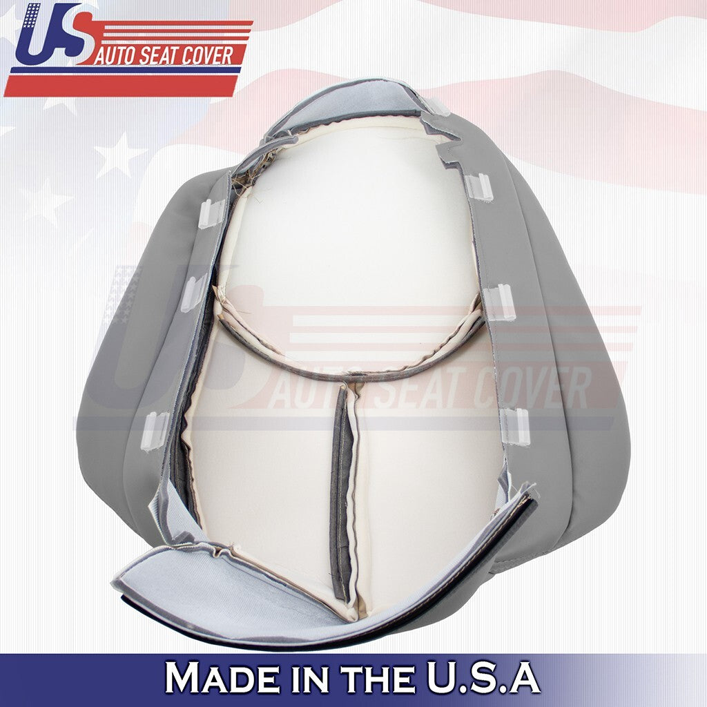 1996 to 2002 For Mercedes Benz SL500 Driver Top &Bottom Leather Seat Cover Gray