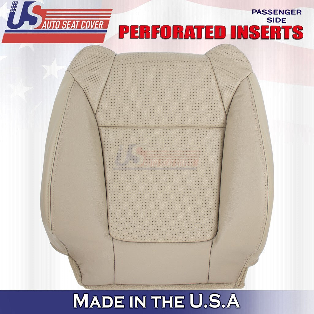 2001 to 2003 For Acura CL Type-S Front Set Top&Bottom Leather Perf Cover Tan