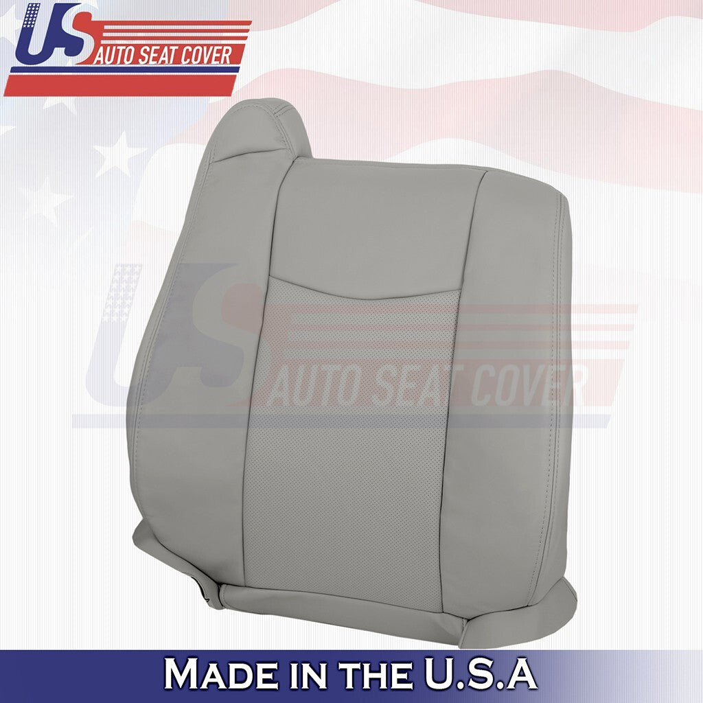 2004 to 2009 Fits Cadillac SRX Front Driver Passenger 2x Tops Leather Cover Gray