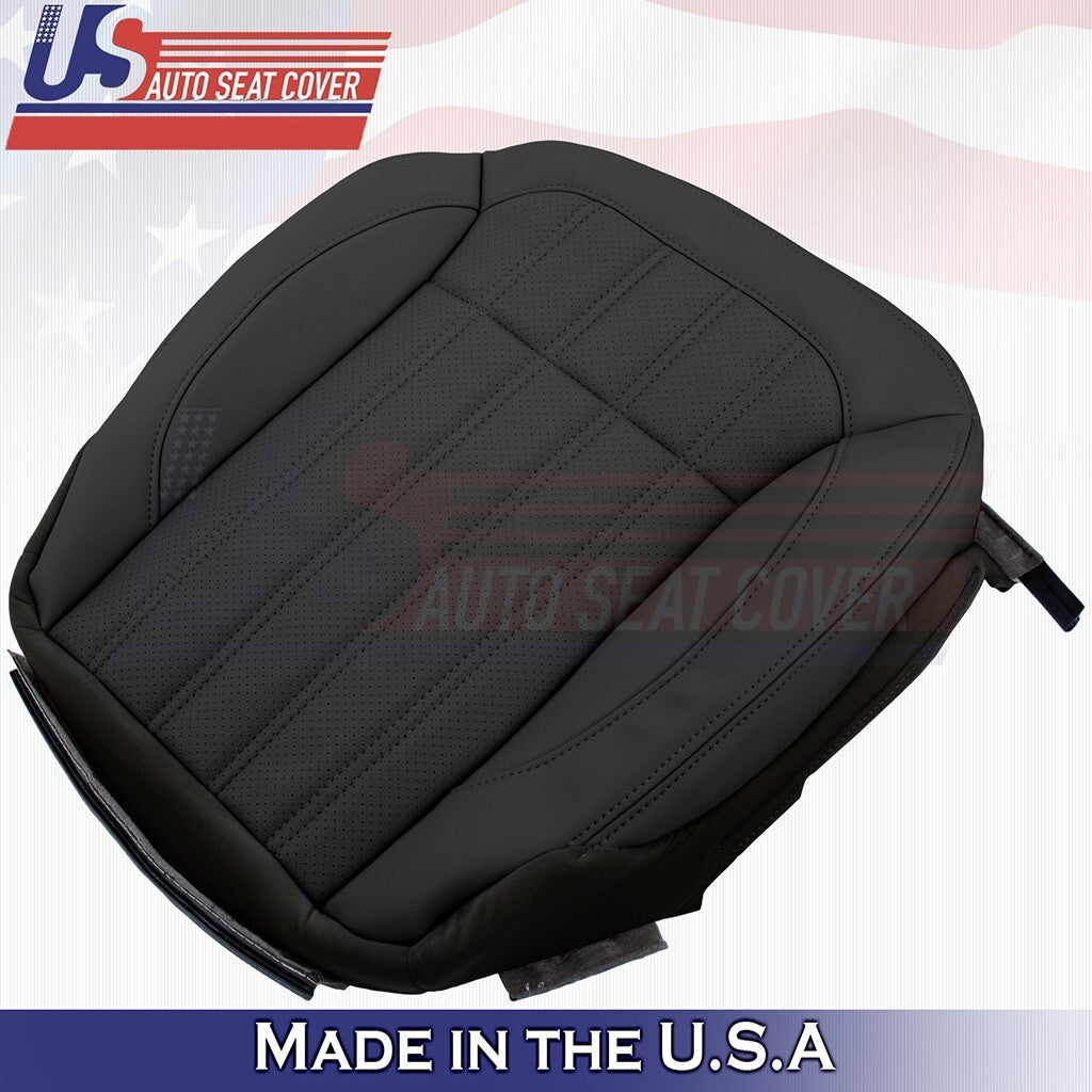 2016-2018 For Mercedes Benz GLE350 400 Passenger Bottom Leather Seat Cover Black