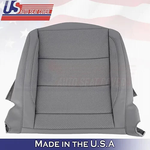 2006-2010 Fits Volkswagen Jetta Driver Top &Bottom Perforated Leather Cover Gray