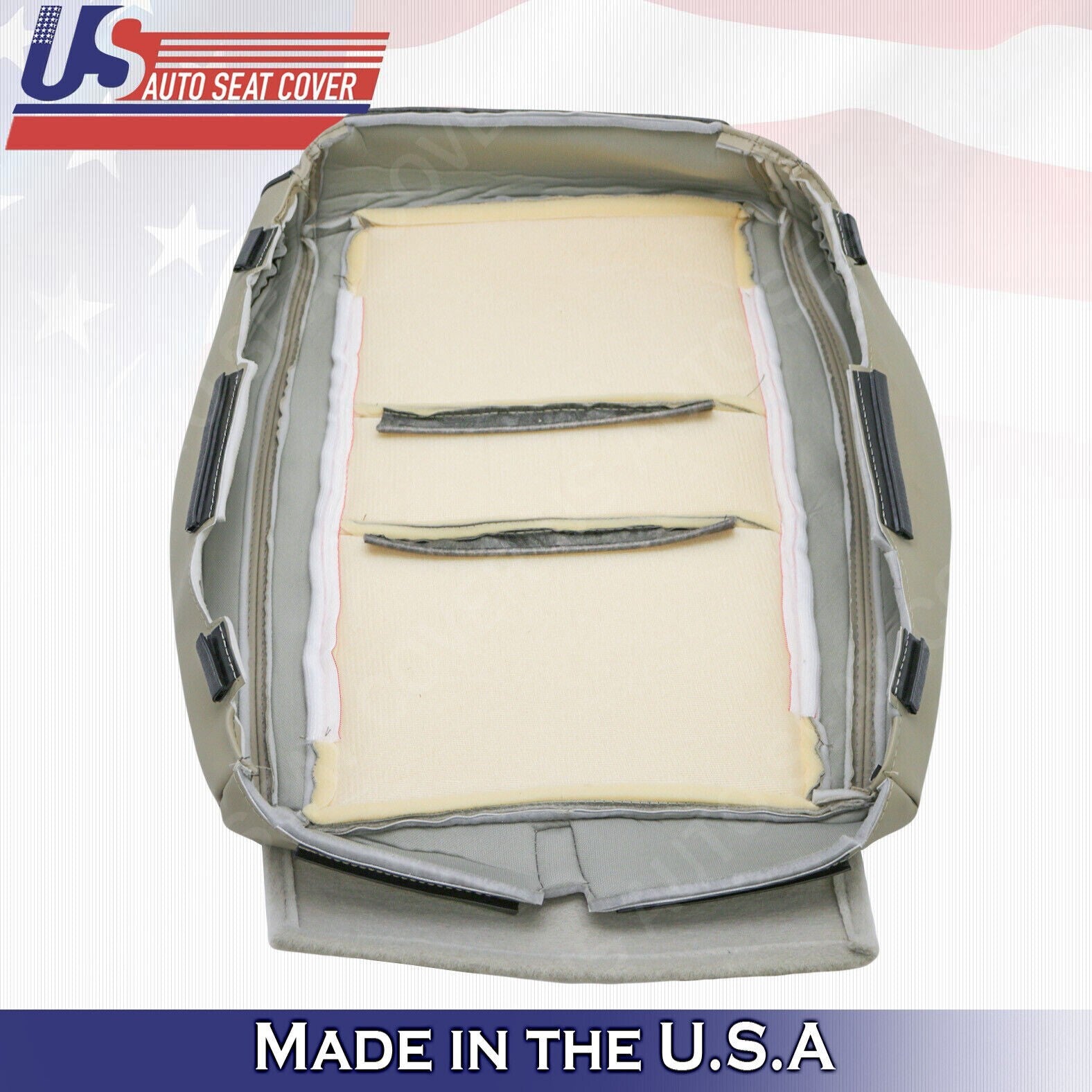 2016 For Jeep Grand Cherokee OVERLAND Passenger Top & Bottom Leather Covers Tan