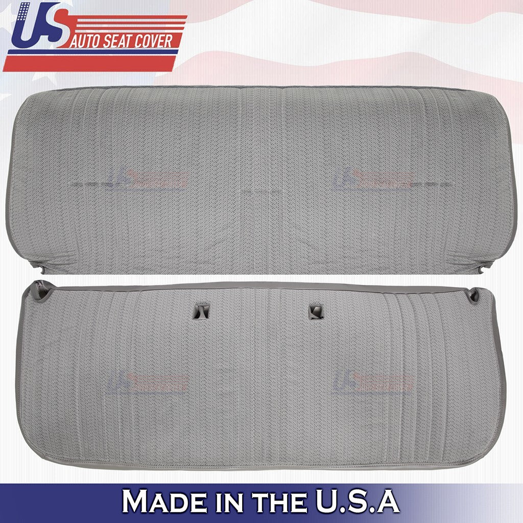1995 to 2000 Fits GMC Sierra 1500 2500 WT Bench Top & Bottom Cloth Cover Gray