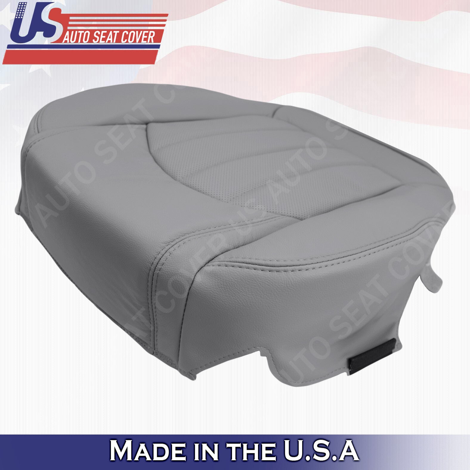 2008 to 2012 Buick Enclave Front lower Bottom Perforated Leather Seat Cover Gray