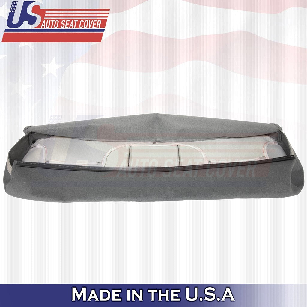 1995 to 2000 For GMC Sierra 1500 2500 Rear Bench Bottom &Top Cloth Cover Gray