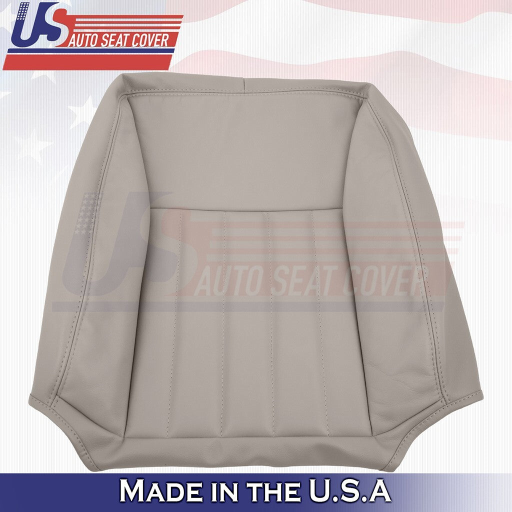 2003 to 2005 Fits Lincoln Town Car Driver Bottom & Top Leather Cover Light Tan
