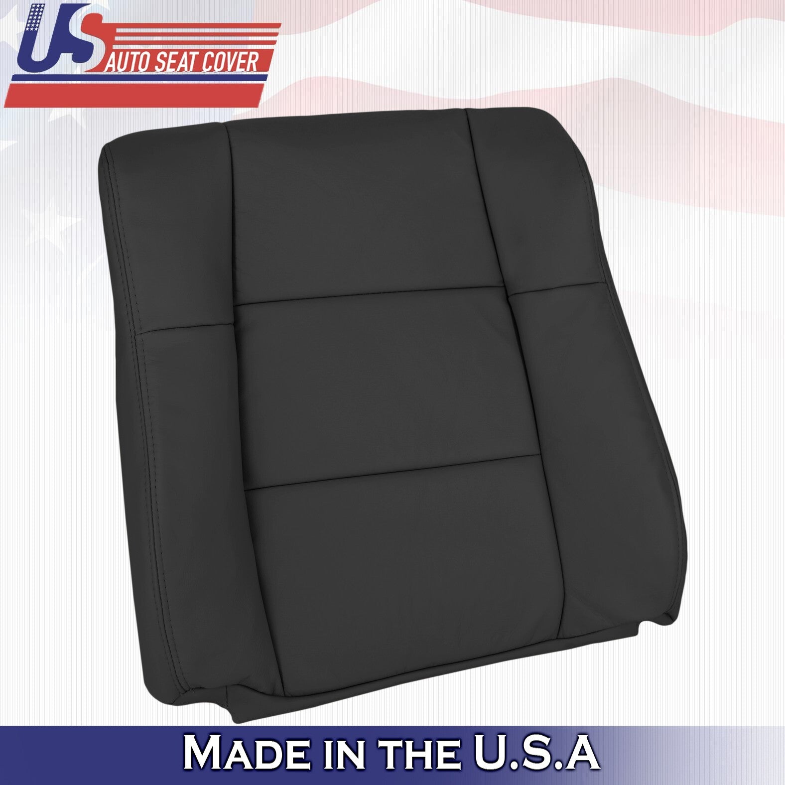 1997 1998 1999 For Lexus ES300 Driver Top & Bottom Leather Seat Covers Black