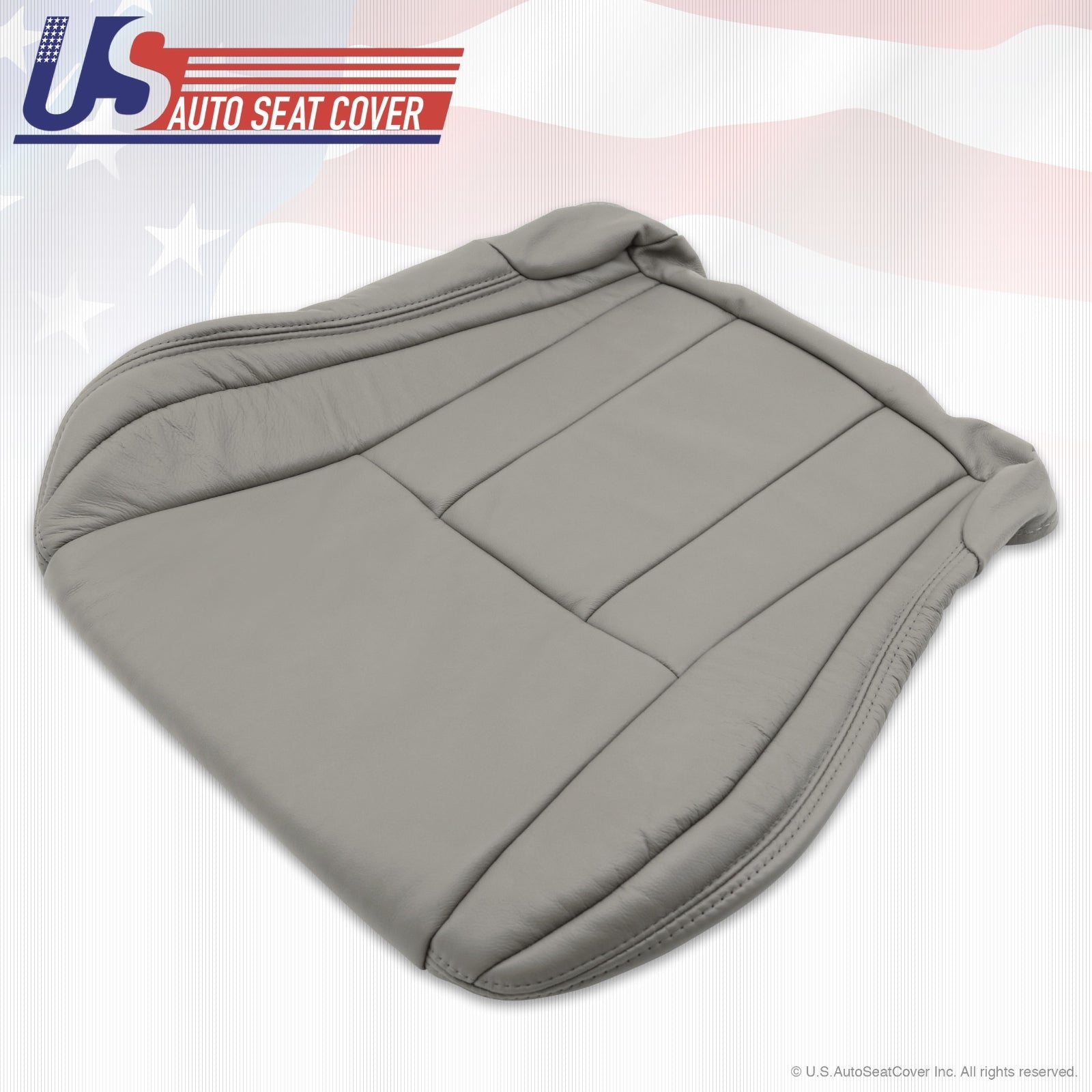 For 1996 to 2002 Toyota 4Runner Front "Left/ Right" Bottom Vinyl Seat Cover Gray