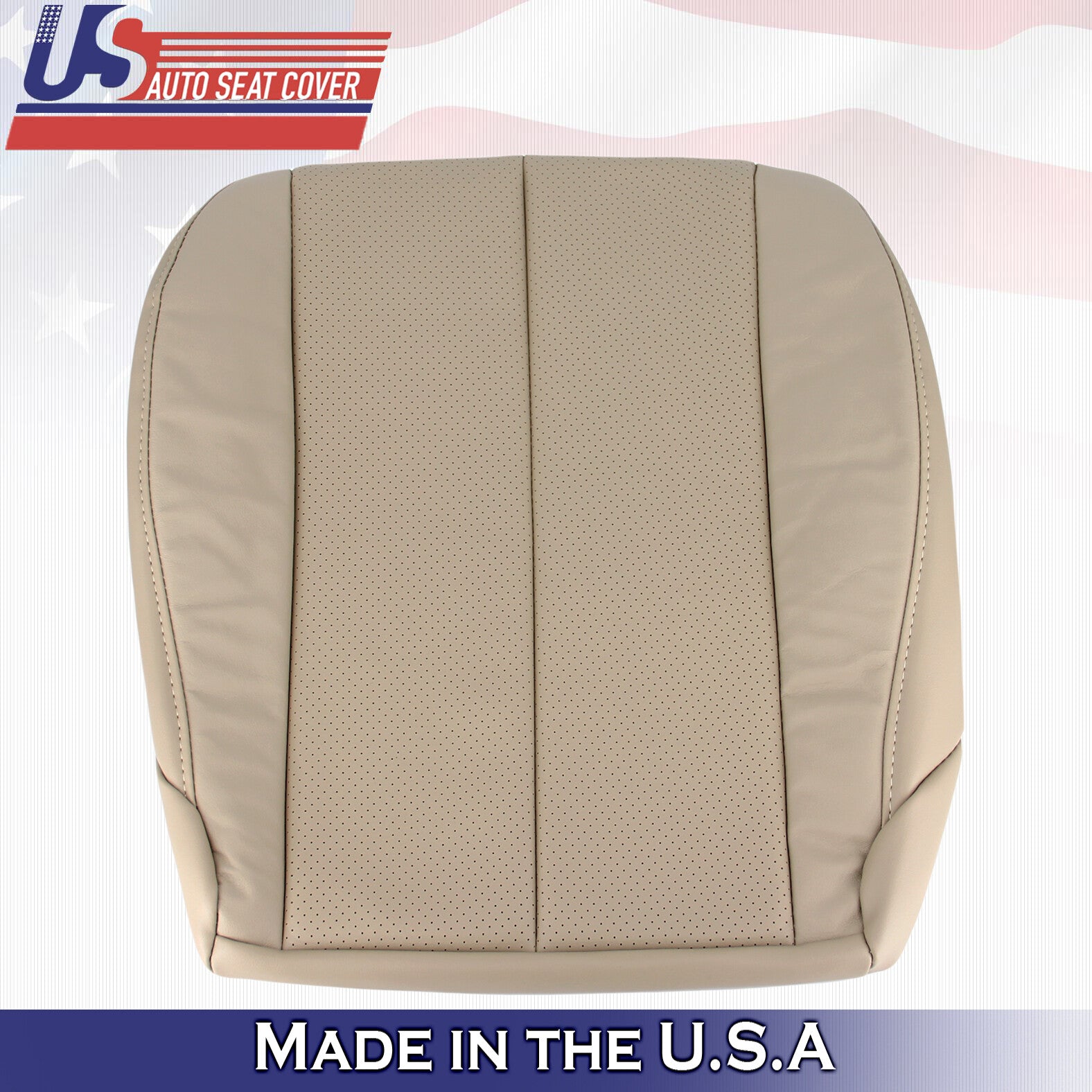 1999 to 2003 For Toyota Camry Solara Driver Bottom Leather Seat Cover in Tan