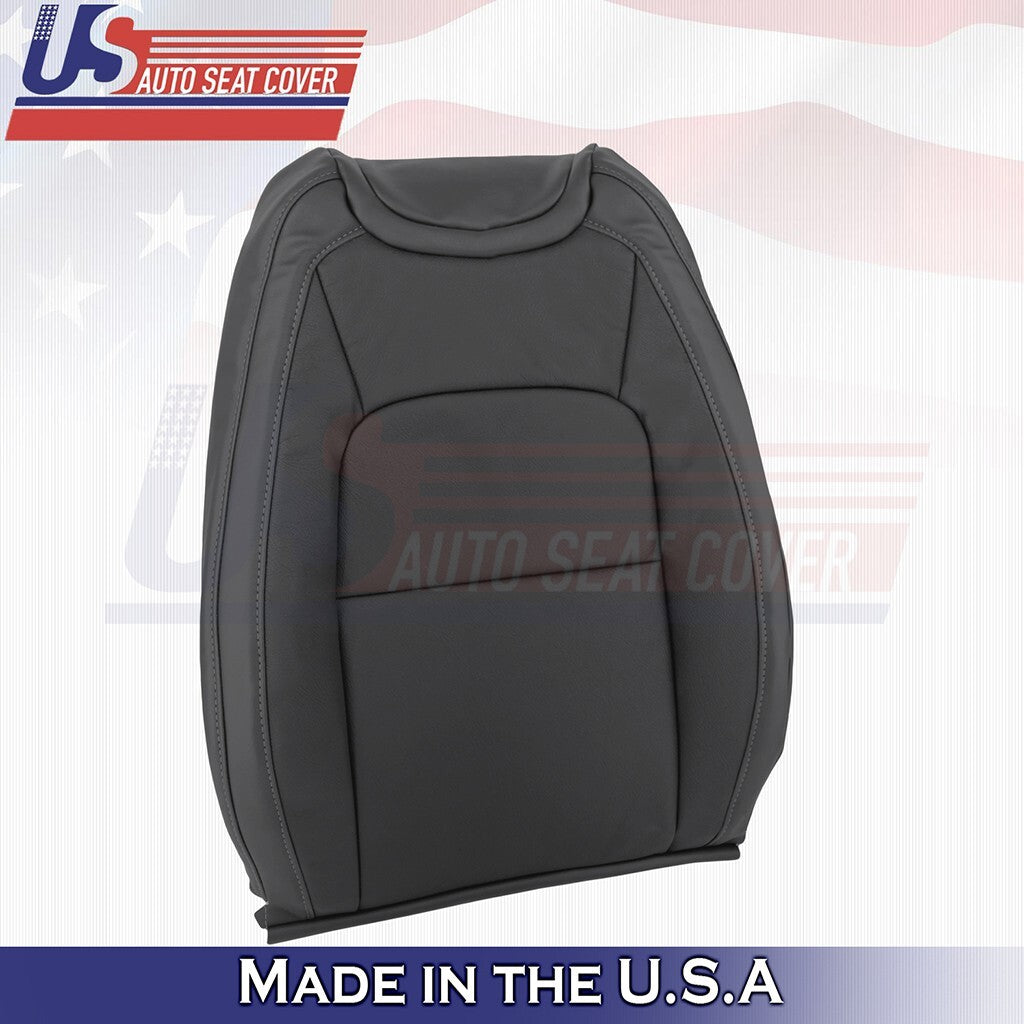 2015 to 2022 Fits GMC Canyon SLT Driver Side Top Leather Seat Cover Black