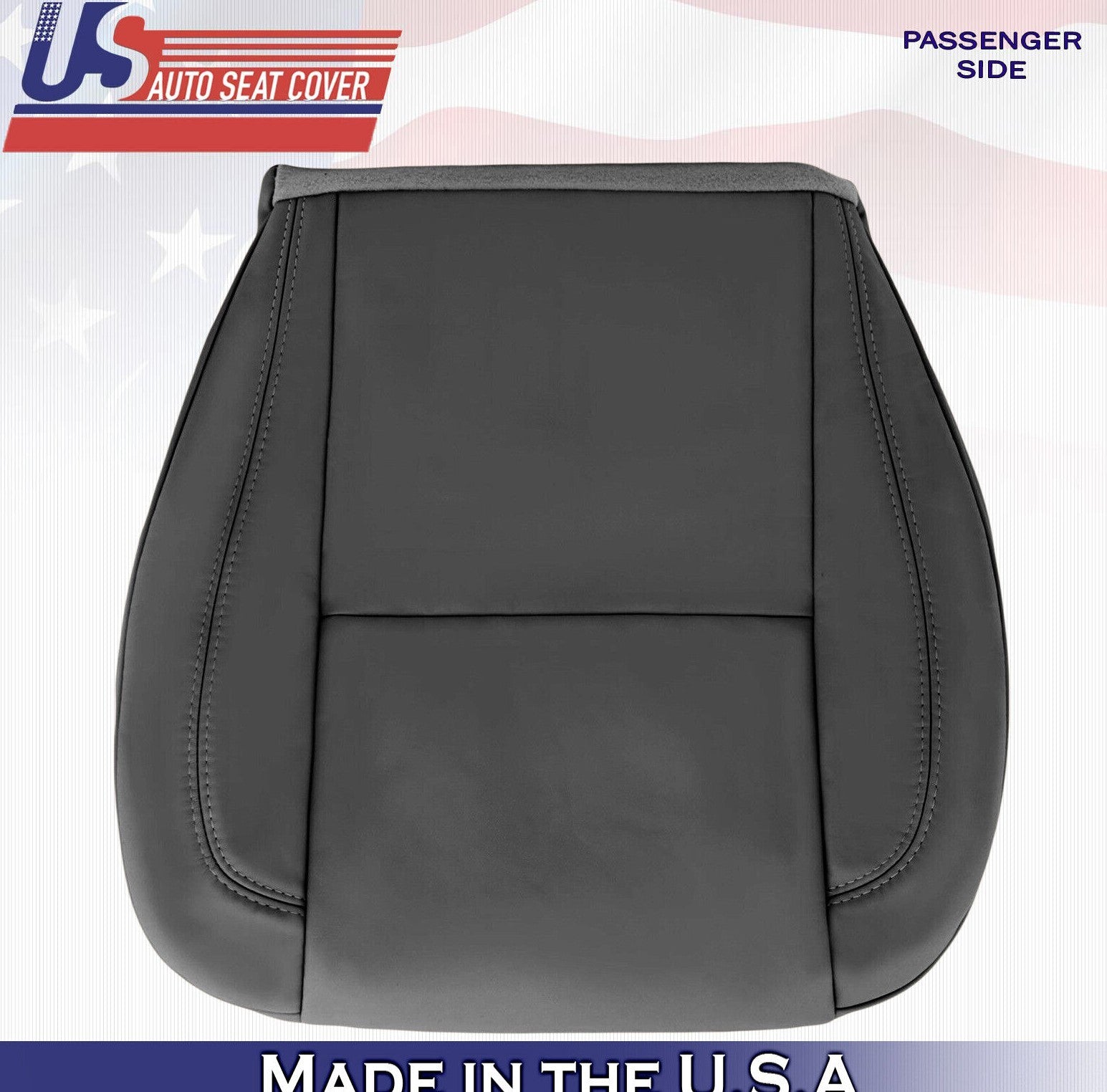 2001 2002 2003 For Lexus GS430 Passenger Bottom Solid Leather Seat Cover Black
