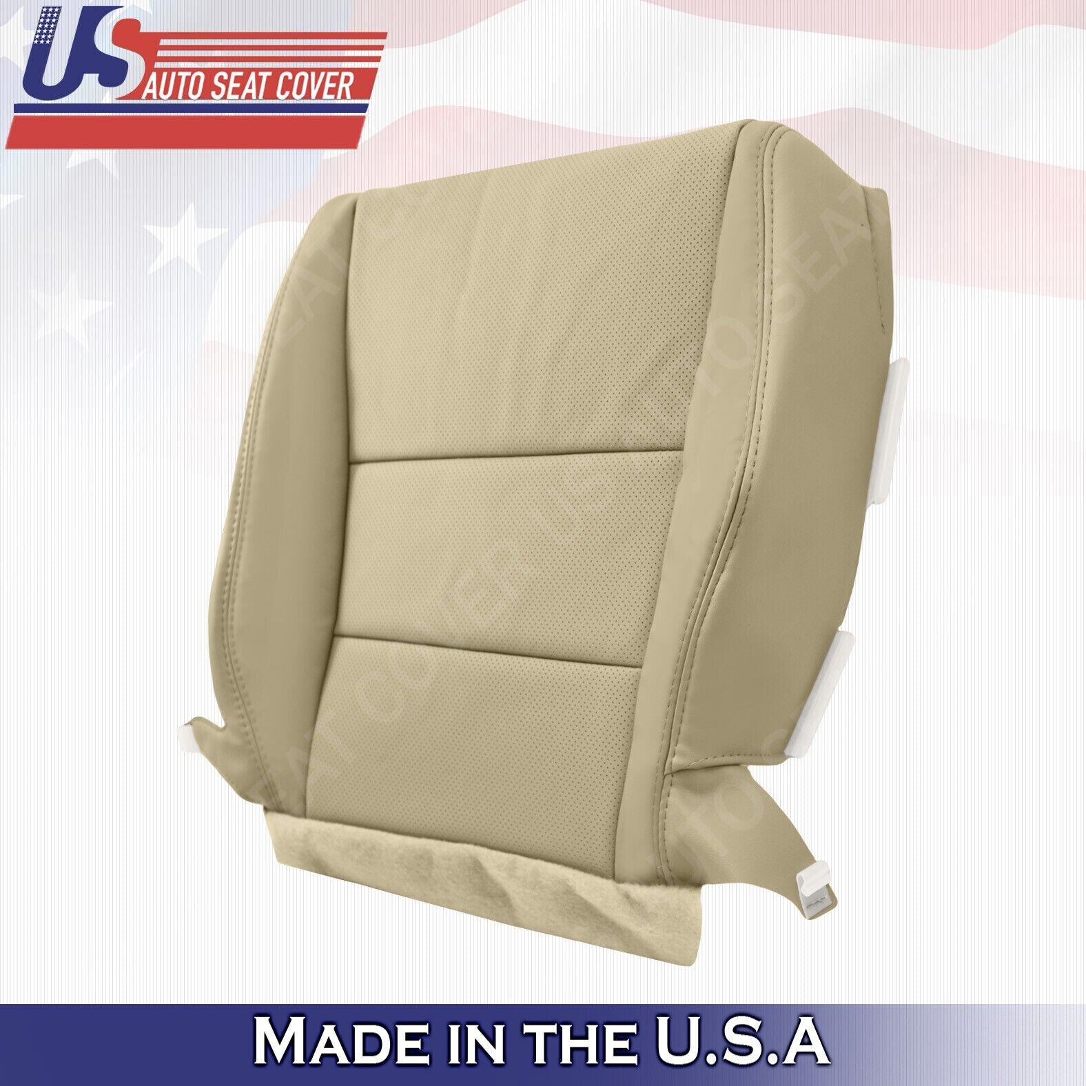 2011 2012 For Acura RDX Passenger Top & Bottom Synthetic Perf Leather Covers Tan
