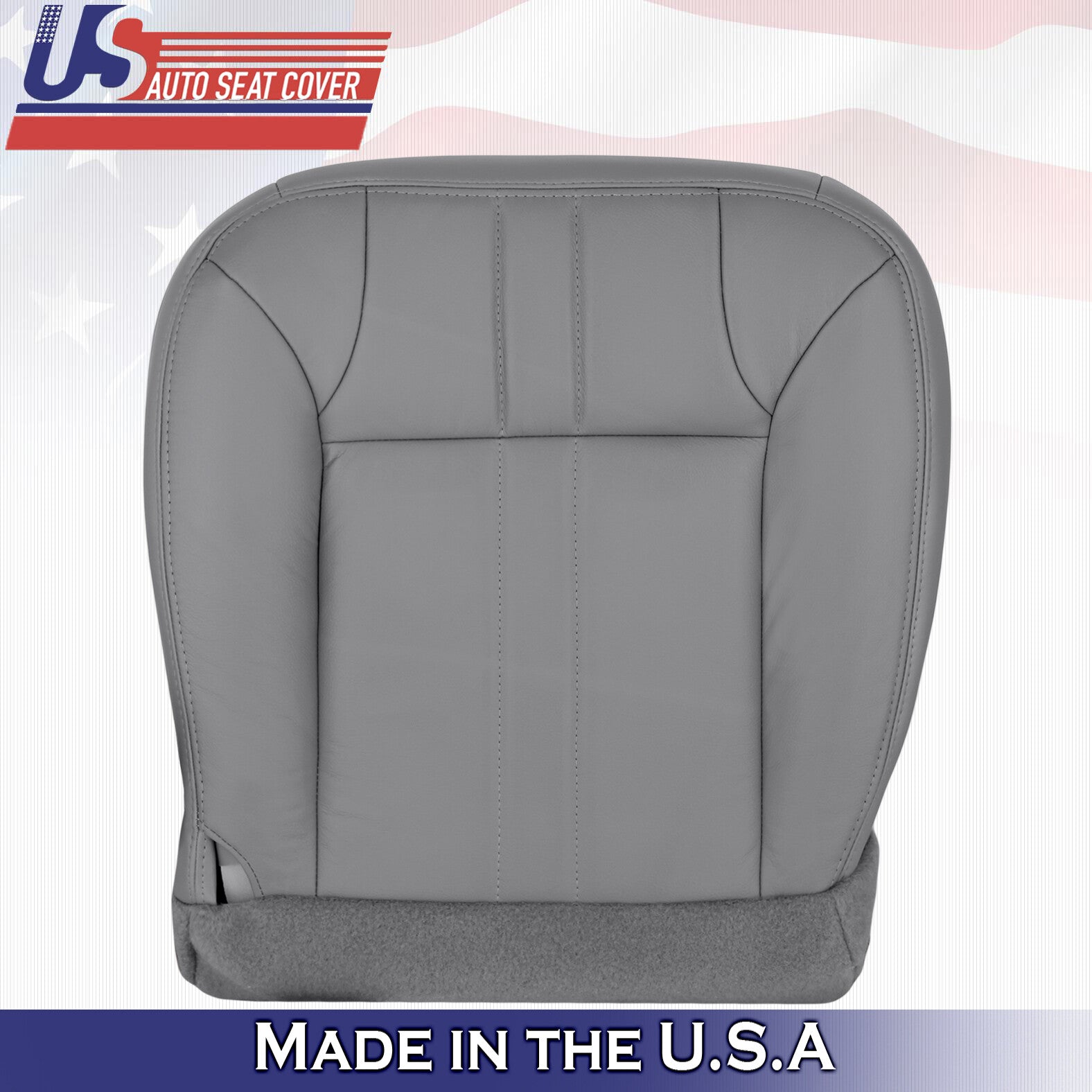 2001 For Ford Excursion Limited XLT 2x Top & 2x Bottom Leather Seat Covers Gray
