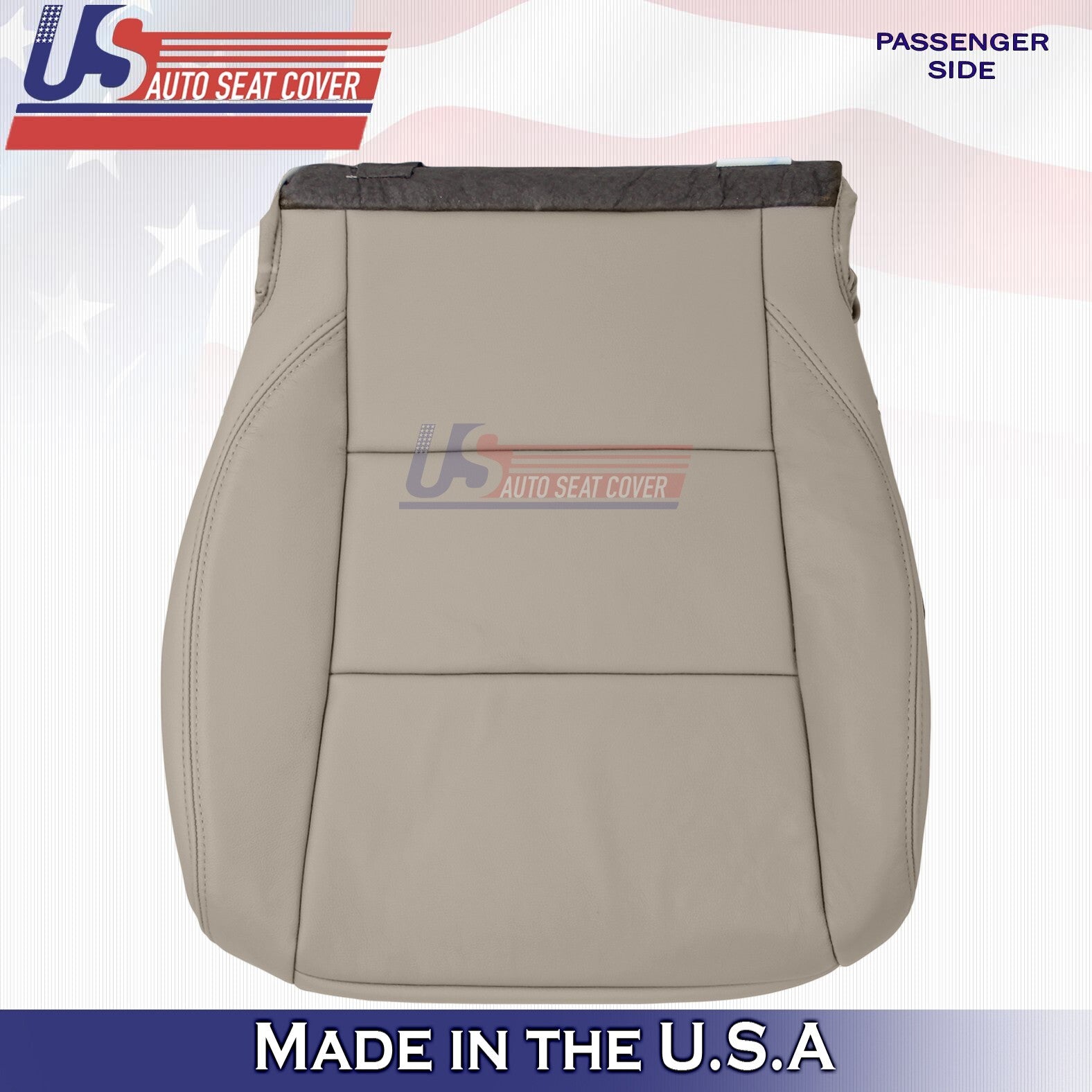 2017 to 2020 Fits Toyota Sienna PASSENGER Bottom Leather Seat Cover Tan