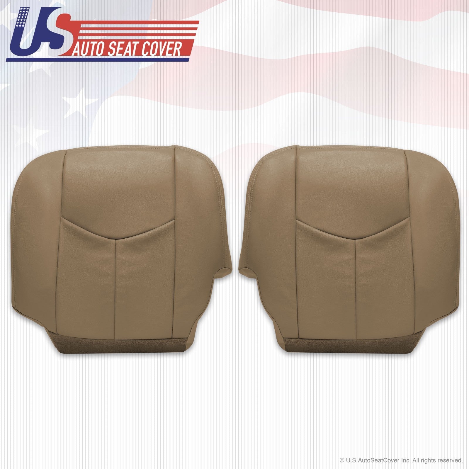 2003 To 06 GMC Sierra 1500 2500 3500 HD Upholstery leather seat cover Tan