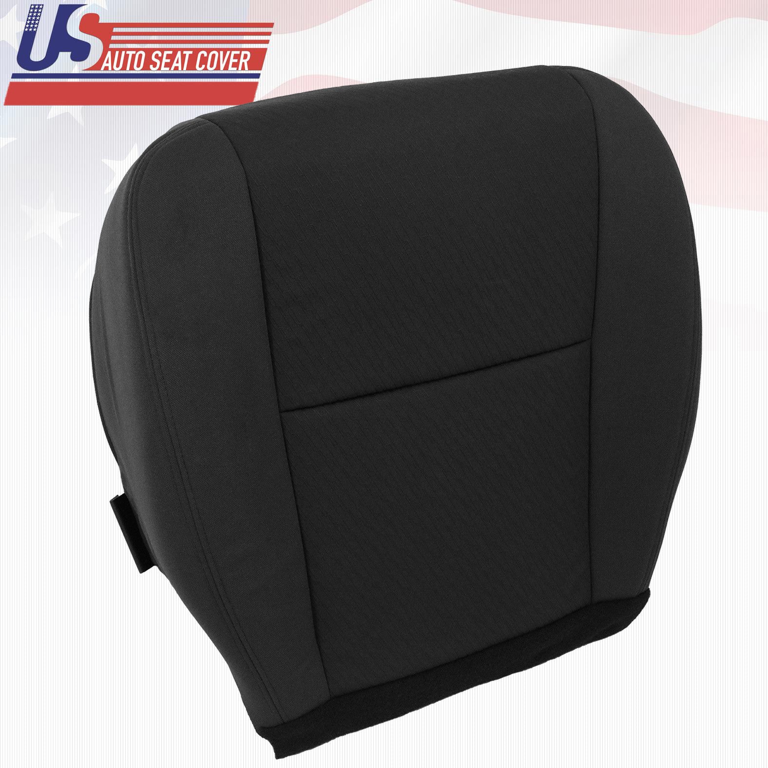 2010 - 2014 GMC Sierra Passenger Side Bottom Replacement Cloth Seat Cover Black