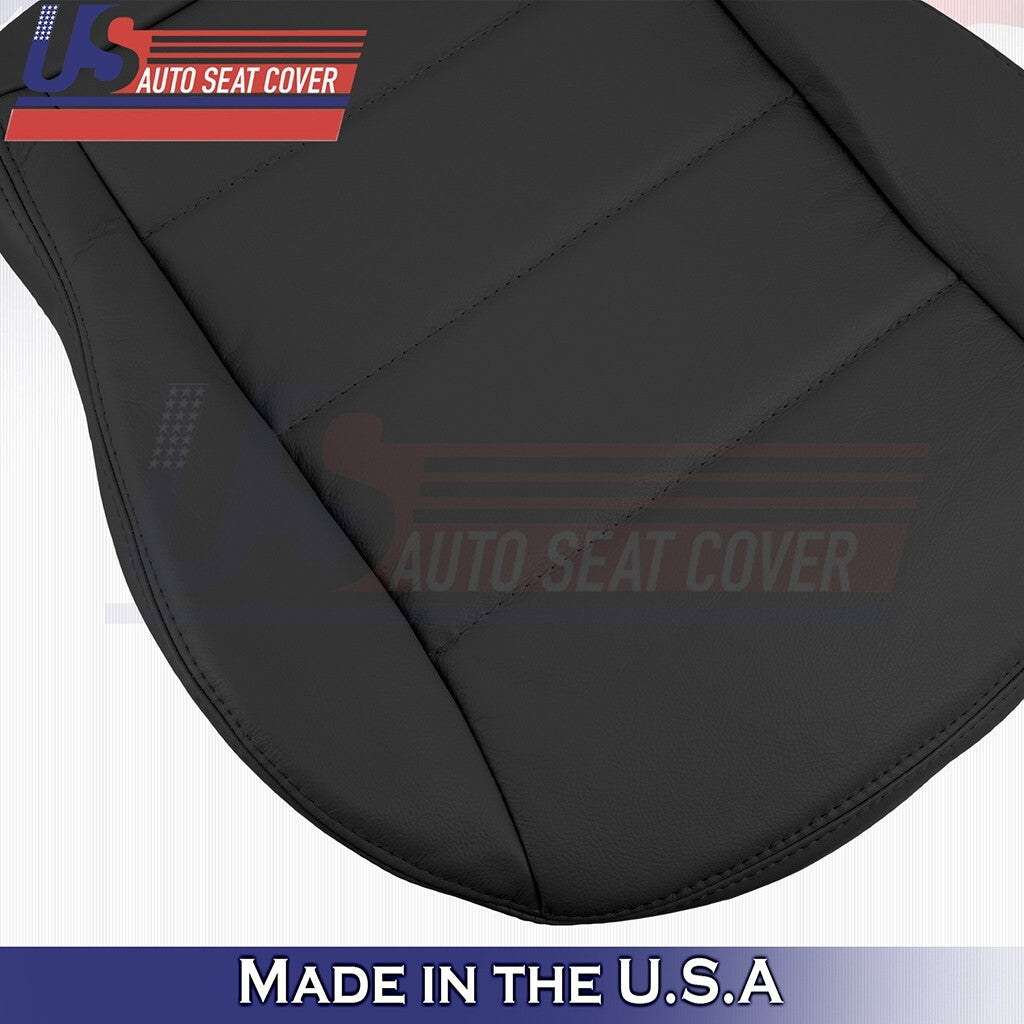 1999 to 2004 For Volkswagen Jetta Driver & Passenger Bottoms Leather Cover Black