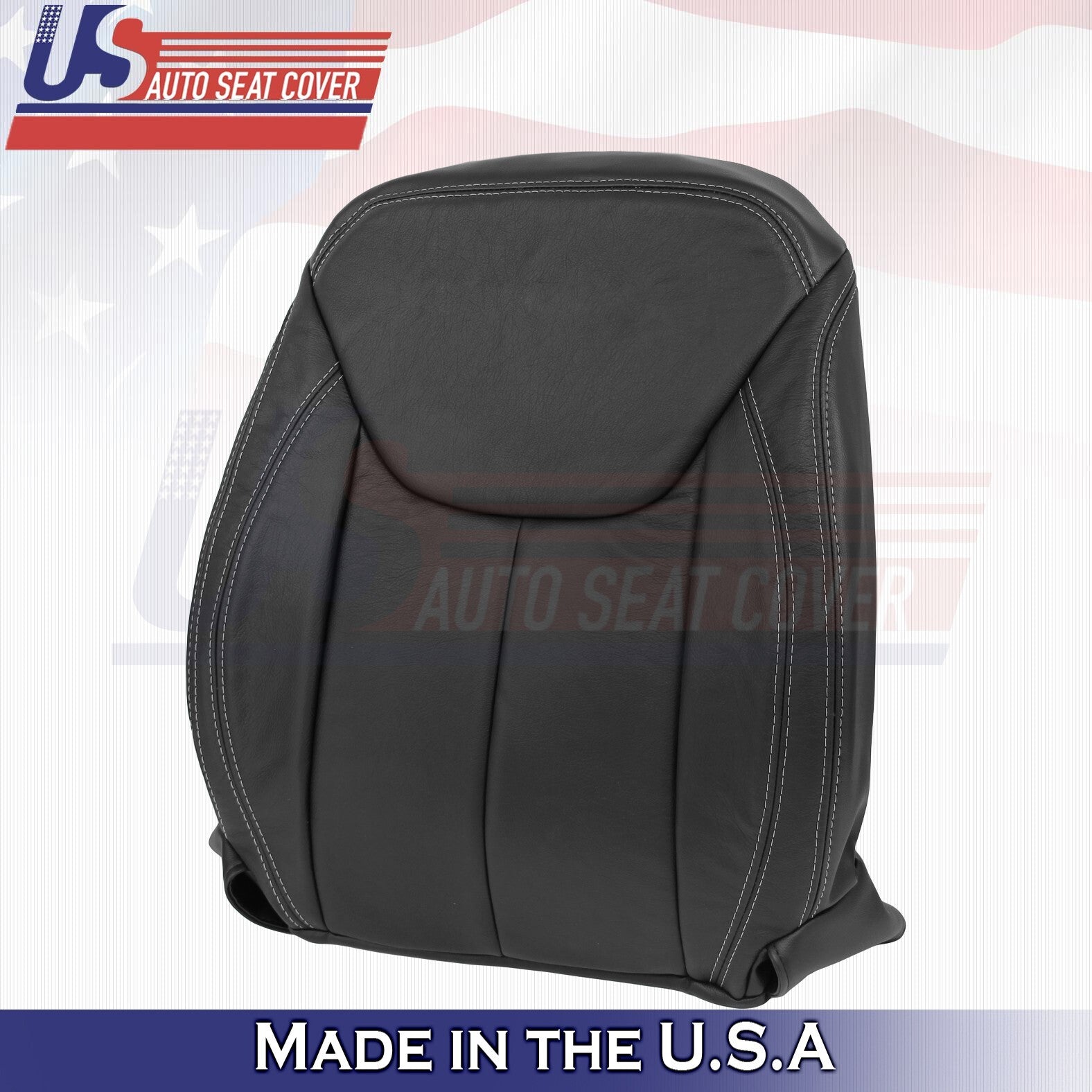 2011 to 2017 Fits Jeep Wrangler Rubicon Driver Top Leather Seat Cover Black