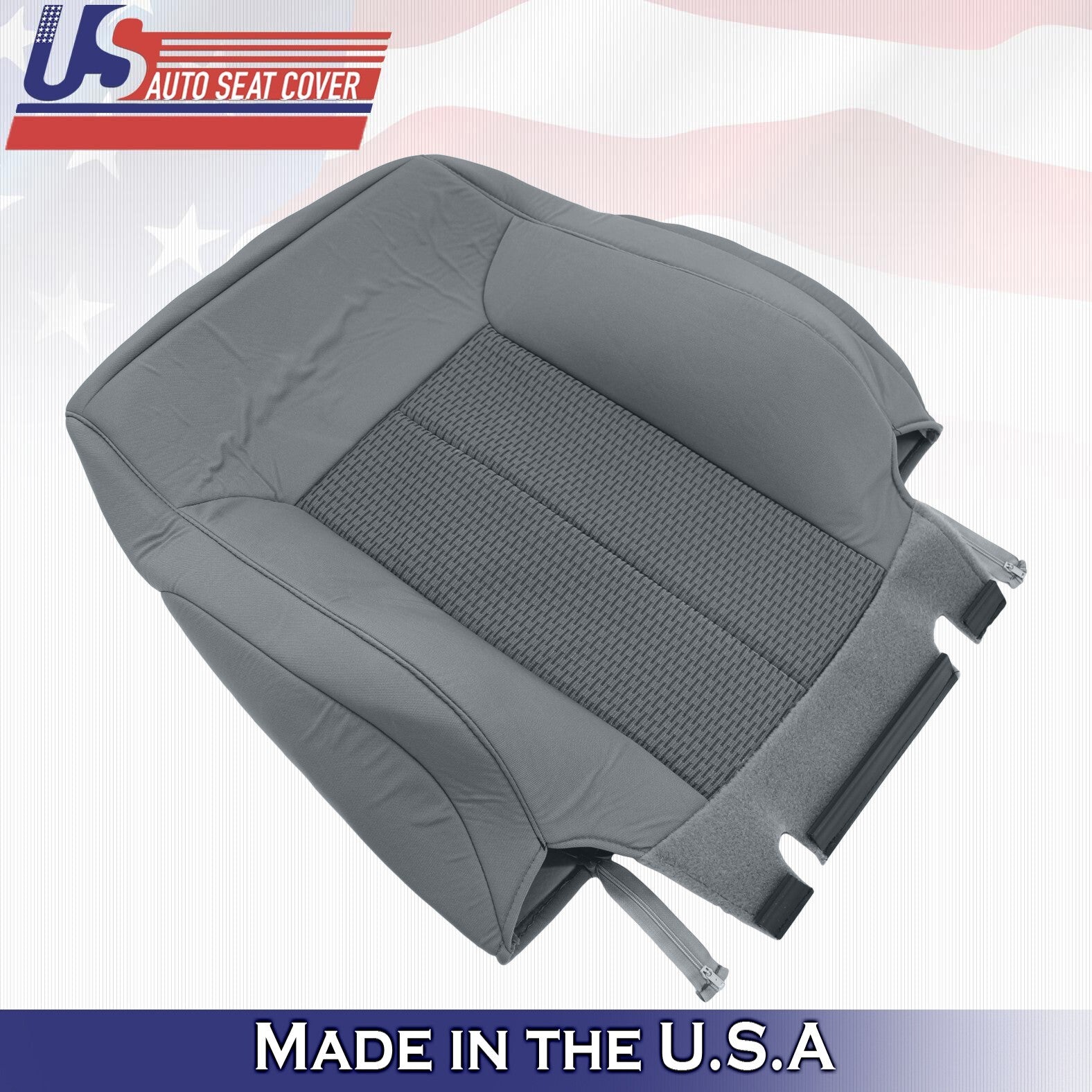 2014 2015 2016 For Ford F450 F550 XLT Passenger Top & Bottom Cloth Covers Gray