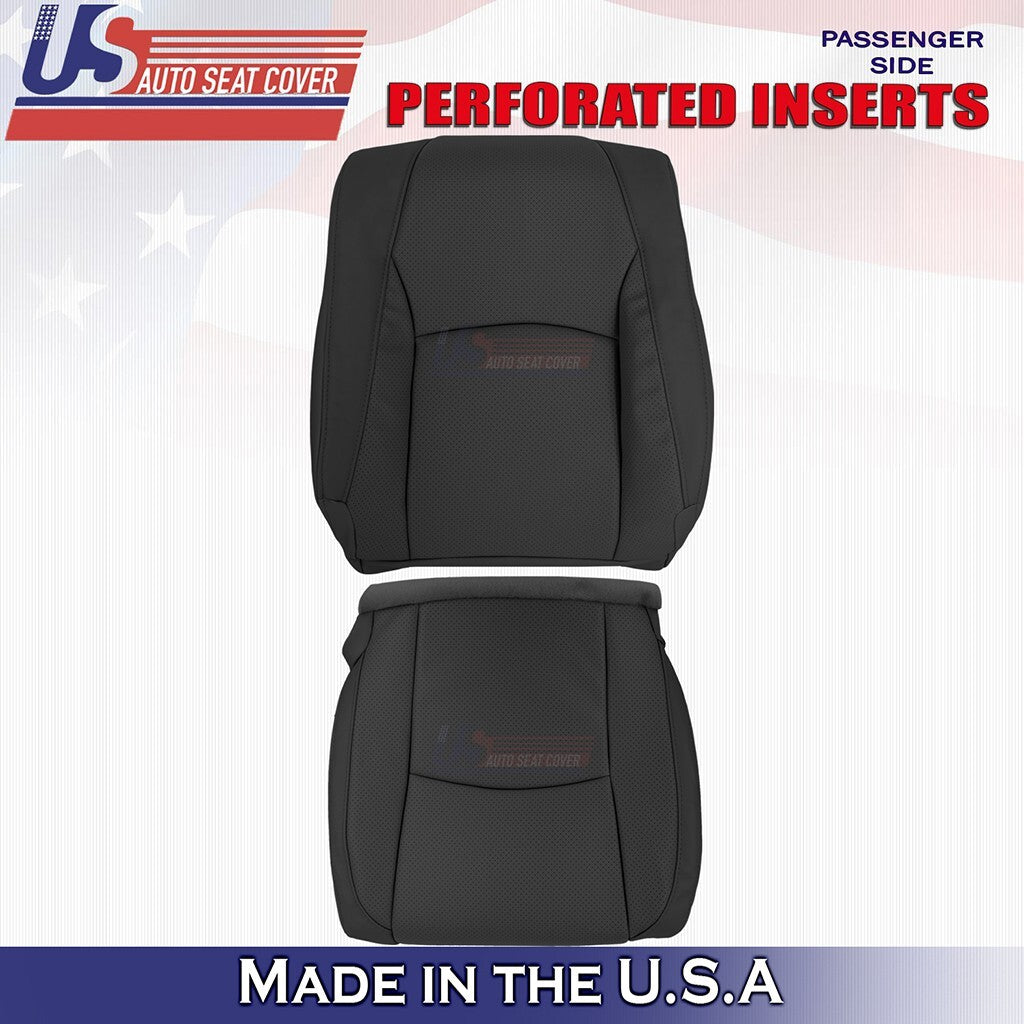 2003 to 2009 For Lexus RX350 Front Set Tops &Bottoms Synth Leather Cover Black