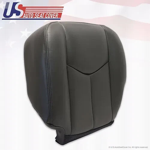2003 to 2006 Fits GMC Sierra Driver Bottom Leather Seat Cover Dark Gray