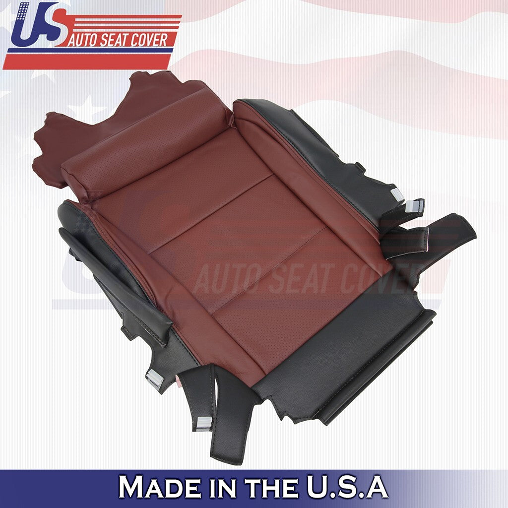 2013-2016 Fits Lexus GS350 F-Sport Driver &Passenger Bottoms Leather Cover Red