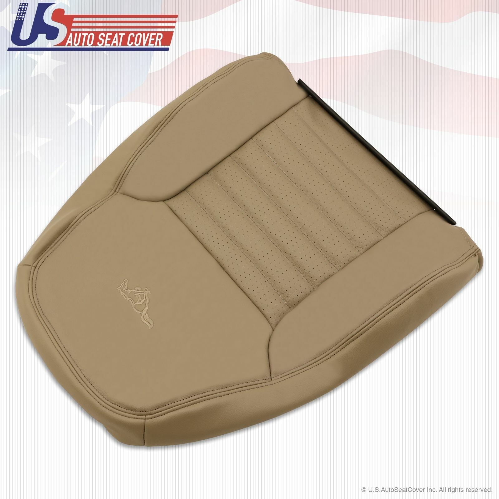 1999 2000 2001 2002 2003 2004 Ford Mustang GT Driver Top Back leather Cover TAN