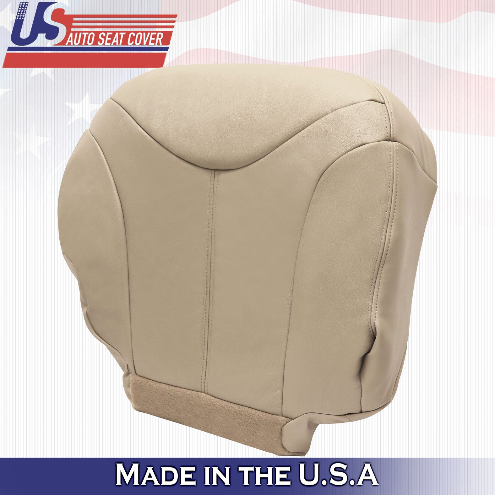 2001 2002 For GMC Yukon XL SLT SLE Passenger Bottom Leather Seat Cover Tan