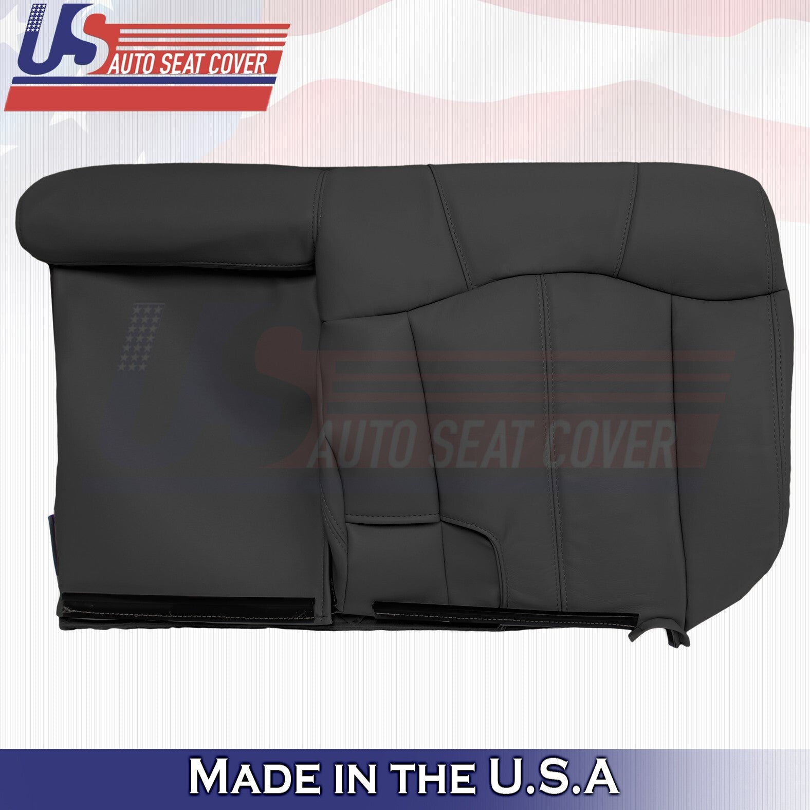 1999-2002 Fits Chevy Tahoe Rear Driver Top&Center Console Leather Cover Graphite