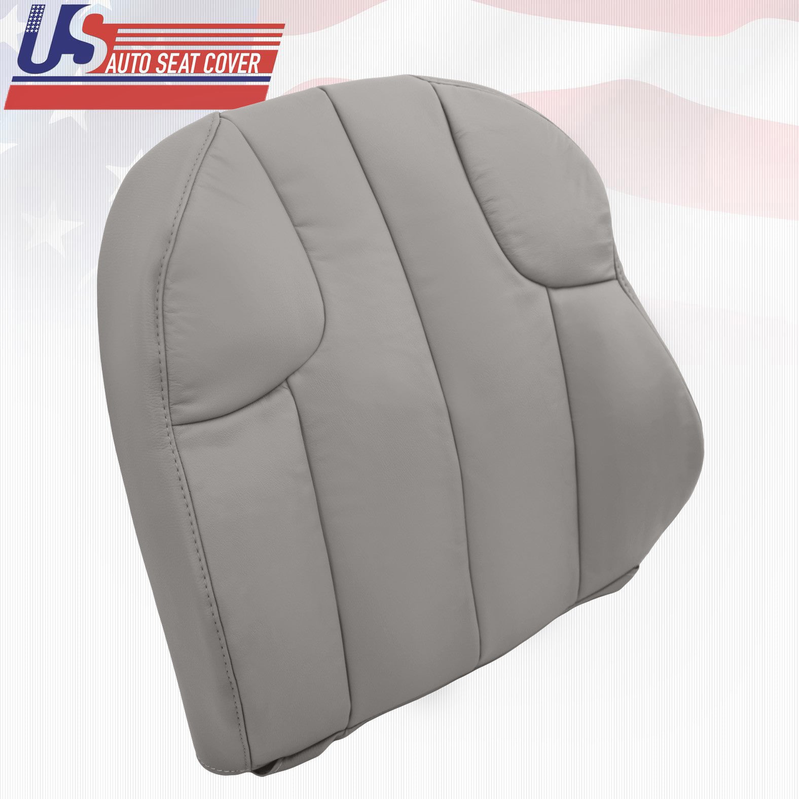 2000 For Jeep Grand Cherokee Laredo Driver Top Lean Back Leather Seat Cover Gray