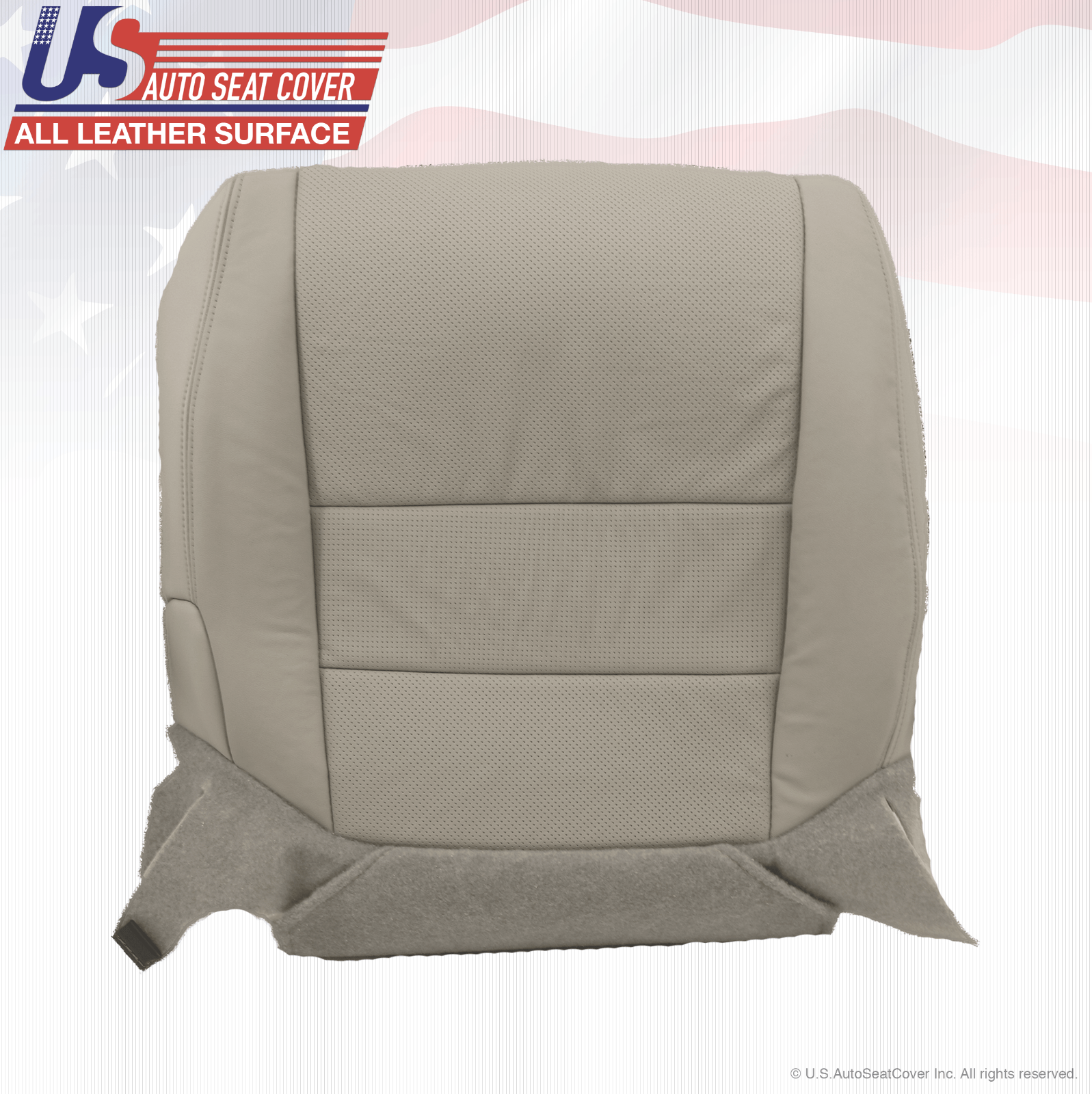 For 2007 Acura TL Front Driver Bottom Replacement Cover Perforated Leather Gray