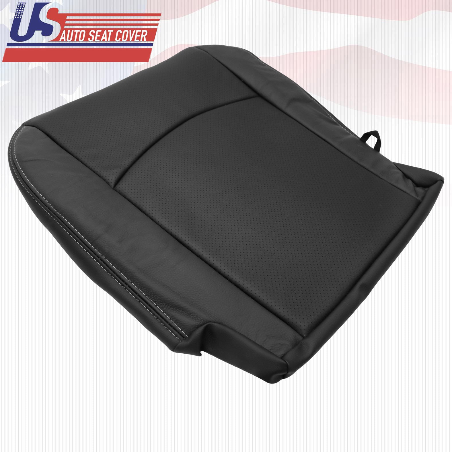 09-12 Fits Dodge Ram 1500 2500 Laramie Driver Bottom Perf Leather Cover BLACK