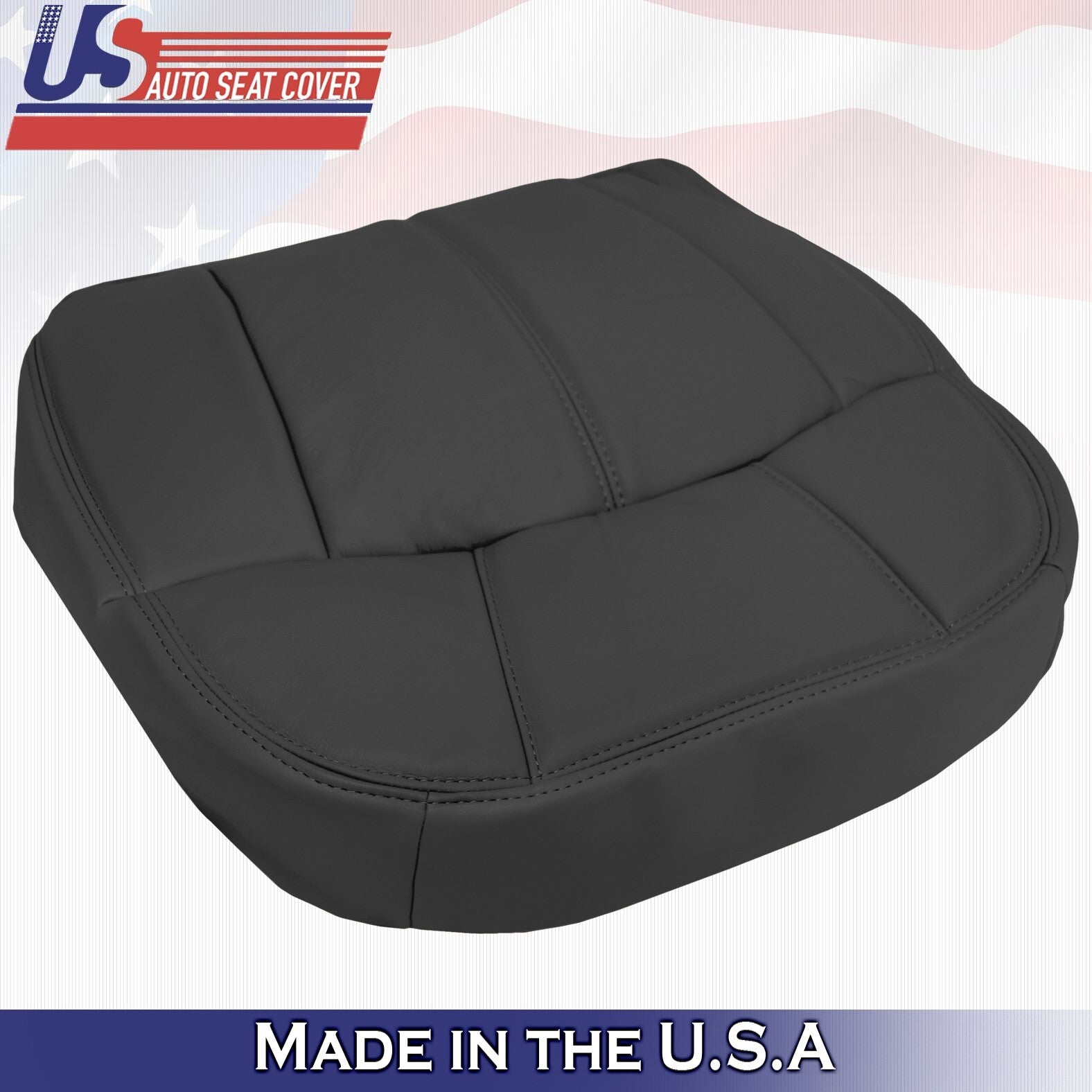 1999-2002 For Chevy Tahoe Rear Driver& Passenger Bottoms Leather Covers Graphite