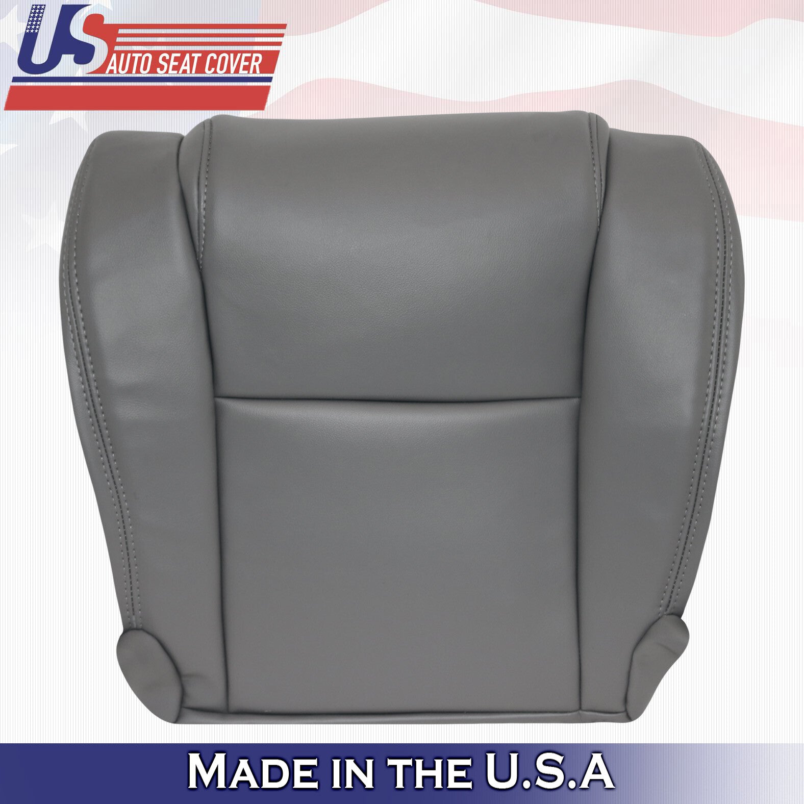 For 2007 to 20013 Toyota Tundra WORK TRUCK Bottoms Vinyl Seat Cover GRAY