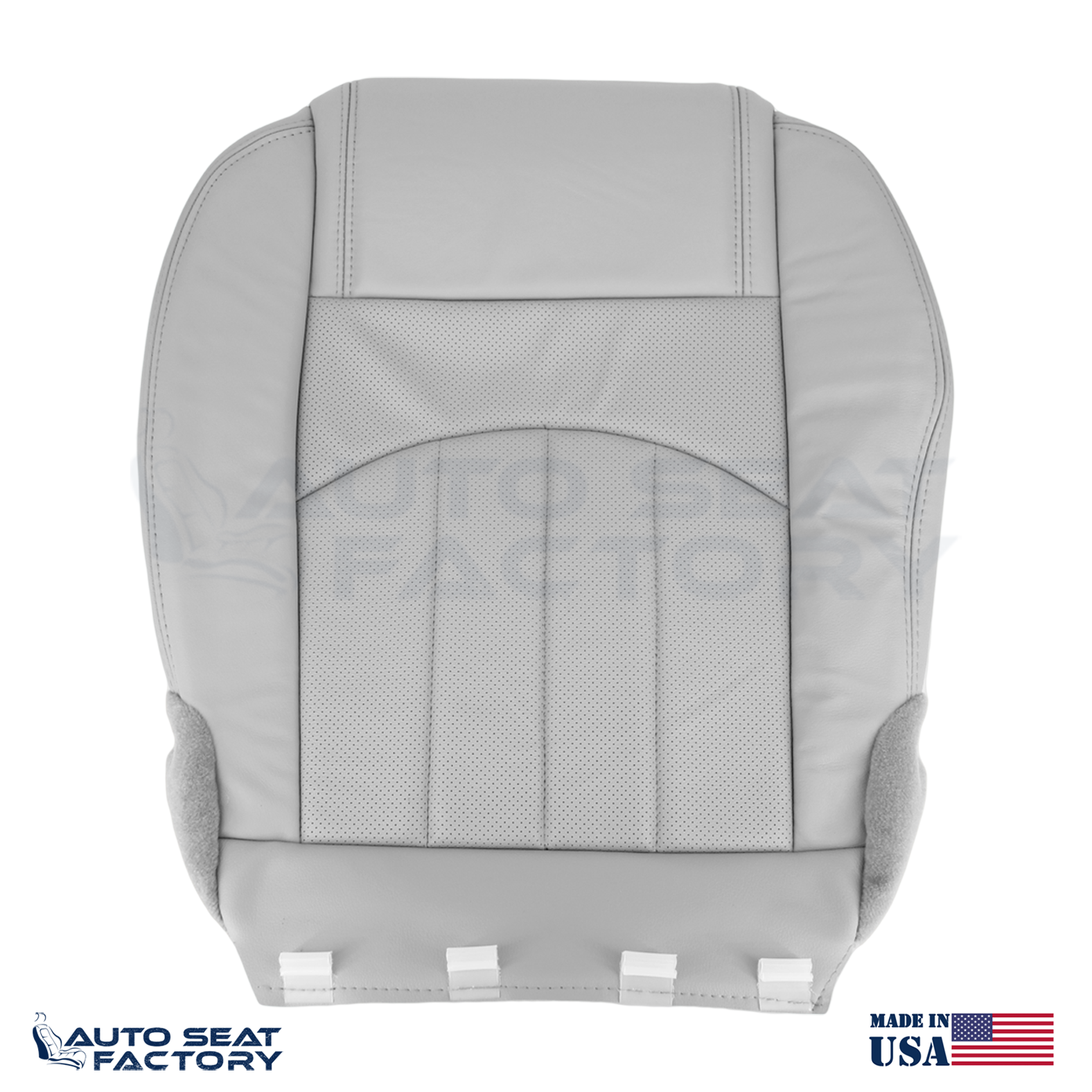 For 2013 - 2017 GMC Acadia Perforated PASSENGER Bottom Titanium Vinyl Seat Cover