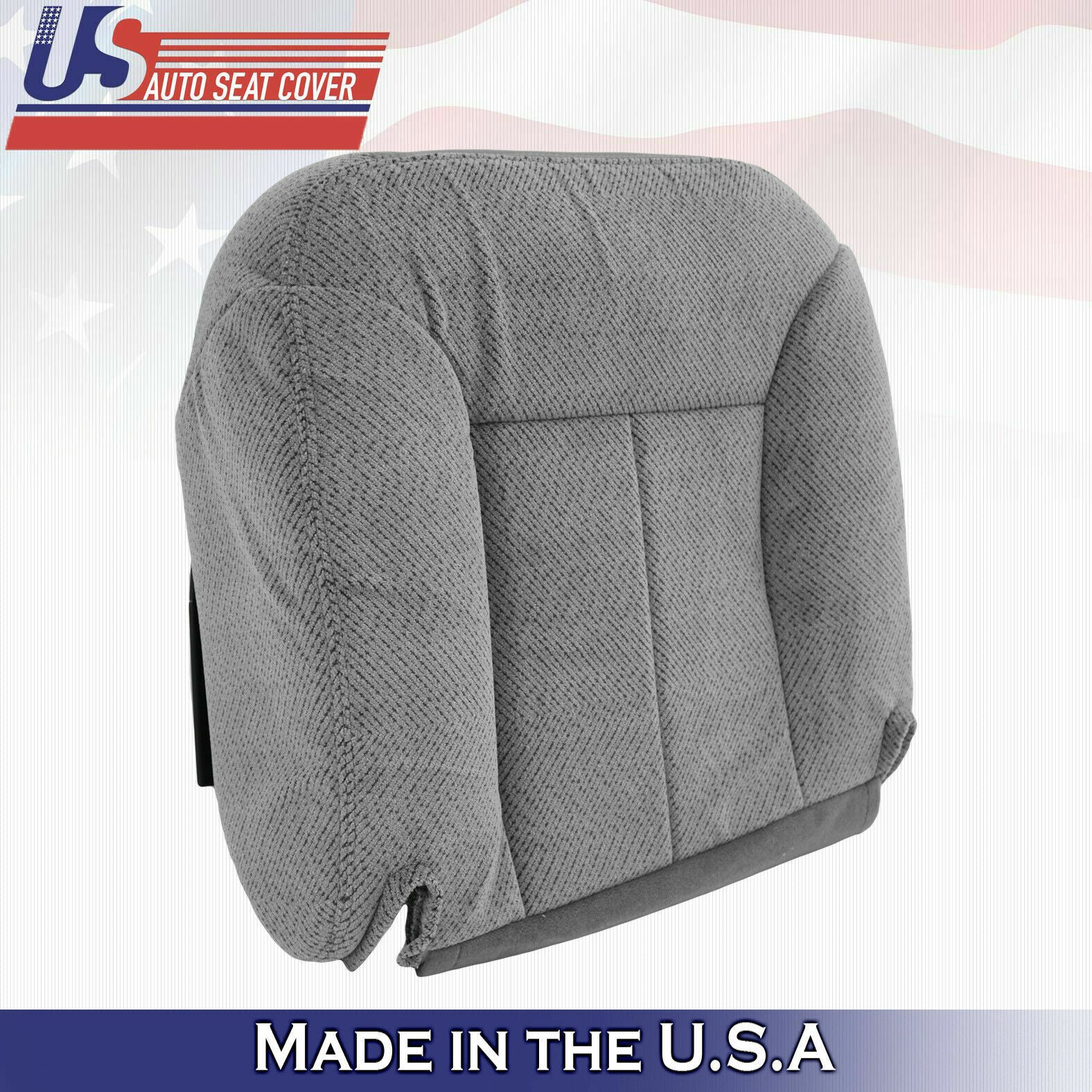 1995 to 1999 Chevy Silverado 2 Tops 2 Bottoms 2 Armrests Cloth Seat Cover Gray