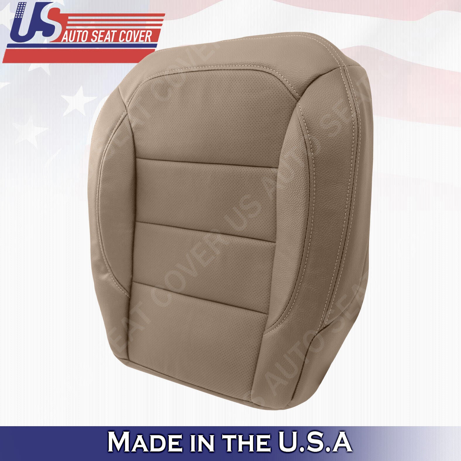 For Mercedes-Benz ML350 Tan DRIVER Bottom Perf. Leather Cover 2012 13 2014 2015