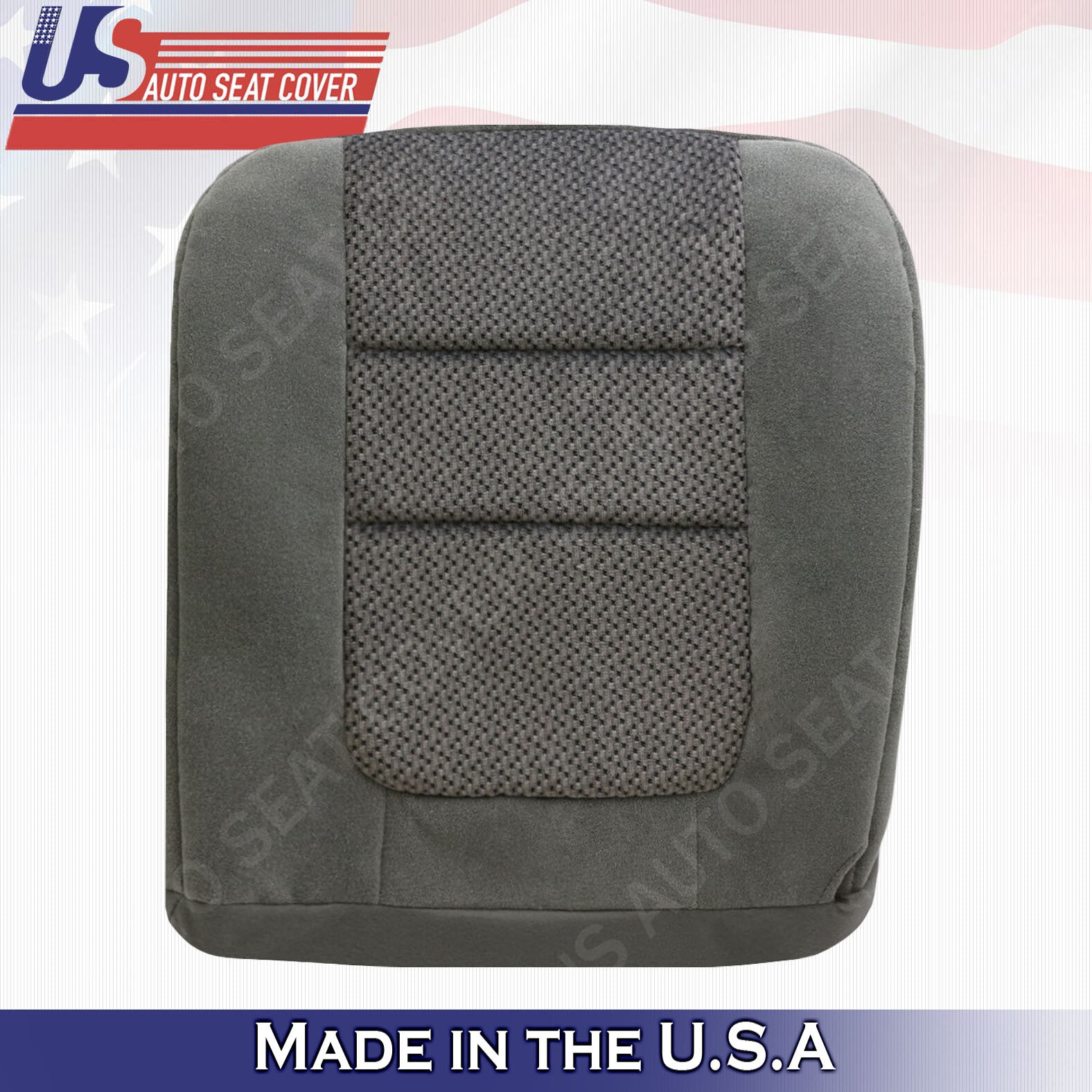 2001 Ford F250 F-350 F-450 XLT Driver Bottom Cloth Seat Cover Med. Graphite Gray