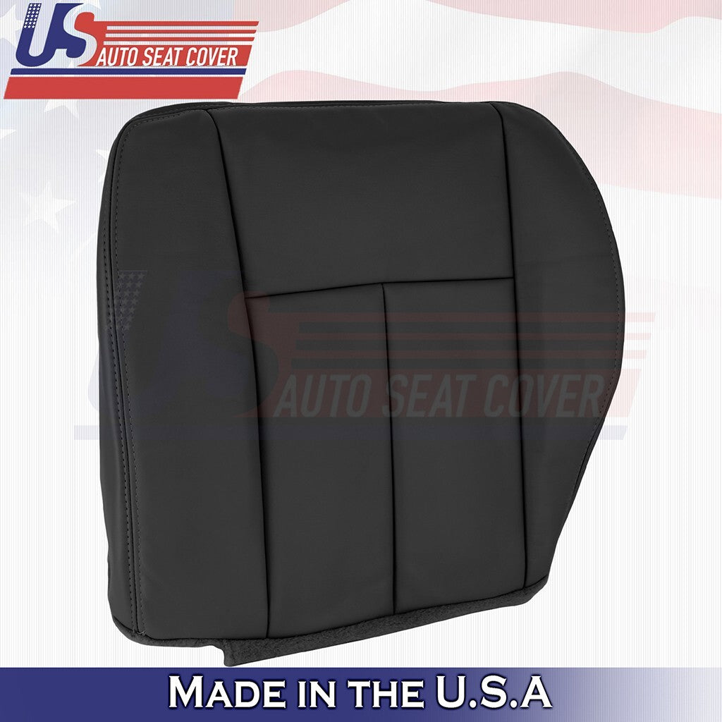 2005 to 2009 For GMC Envoy Driver Side Bottom Genuine Leather Seat Cover Black
