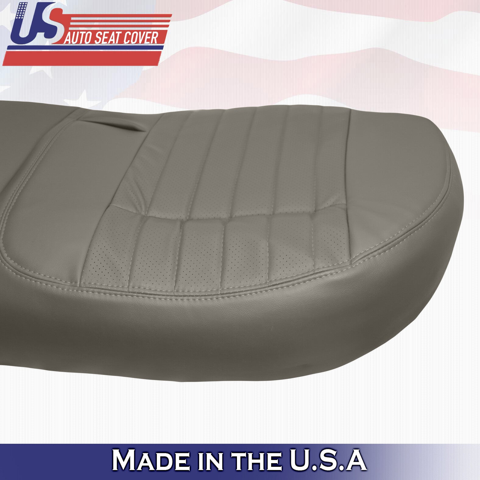 1994-1996 For Chevy Impala BackRow Bottom SyntheticLeatherPerforated  Cover Gray