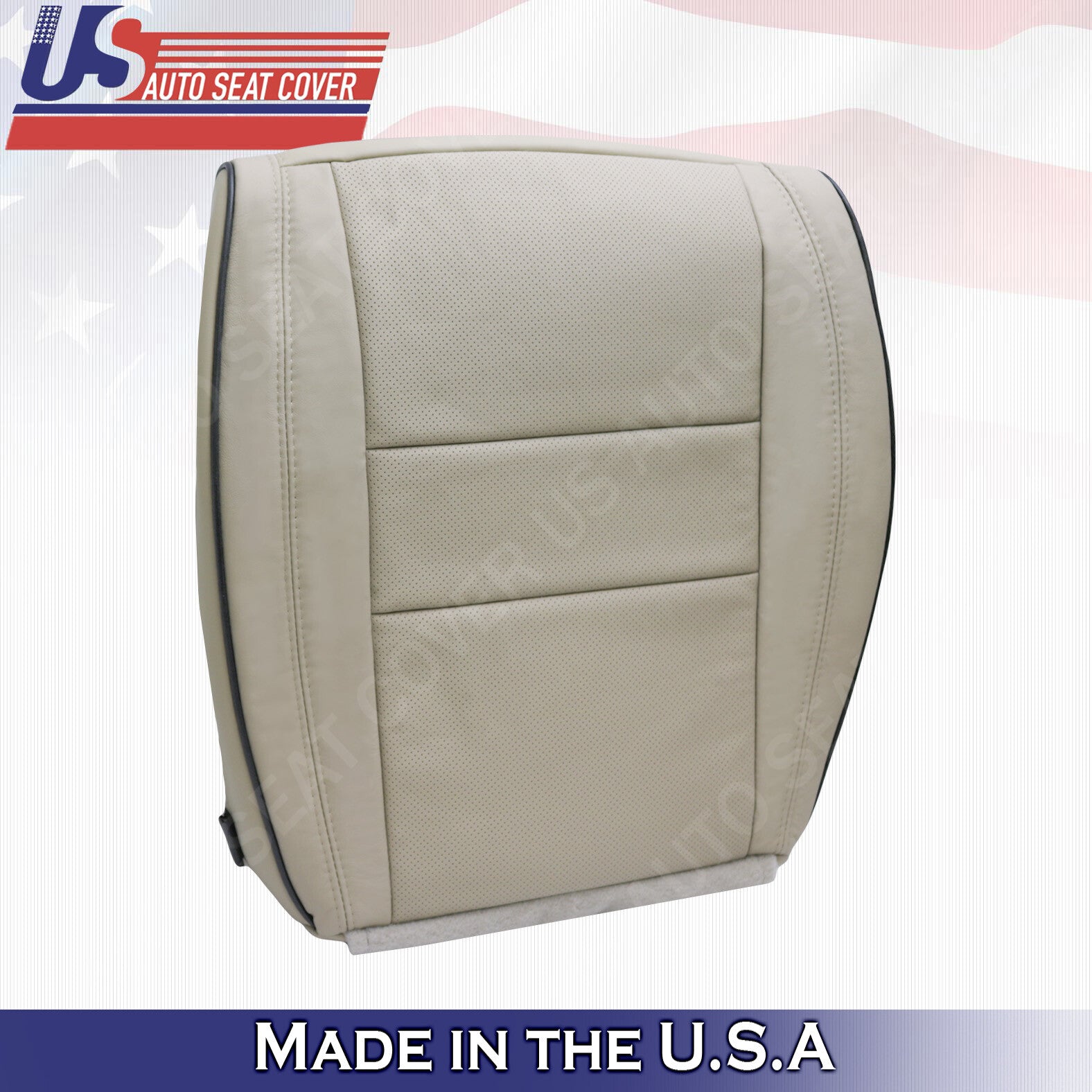 2011 to 2020 DRIVER Bottom Leather Cover in Tan For Jeep Grand Cherokee Overland