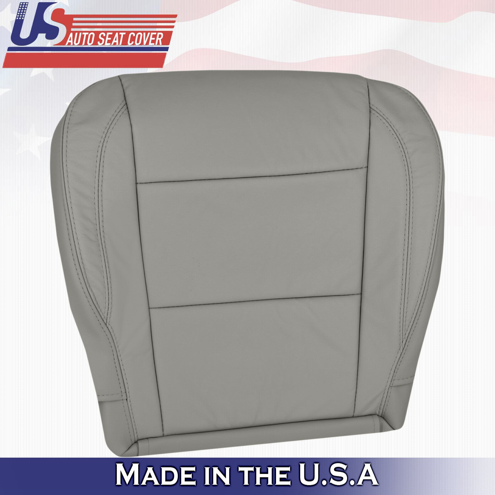 2004 - 2010 For Infinity QX56 Passenger Side Bottom Leather Seat Cover in Gray