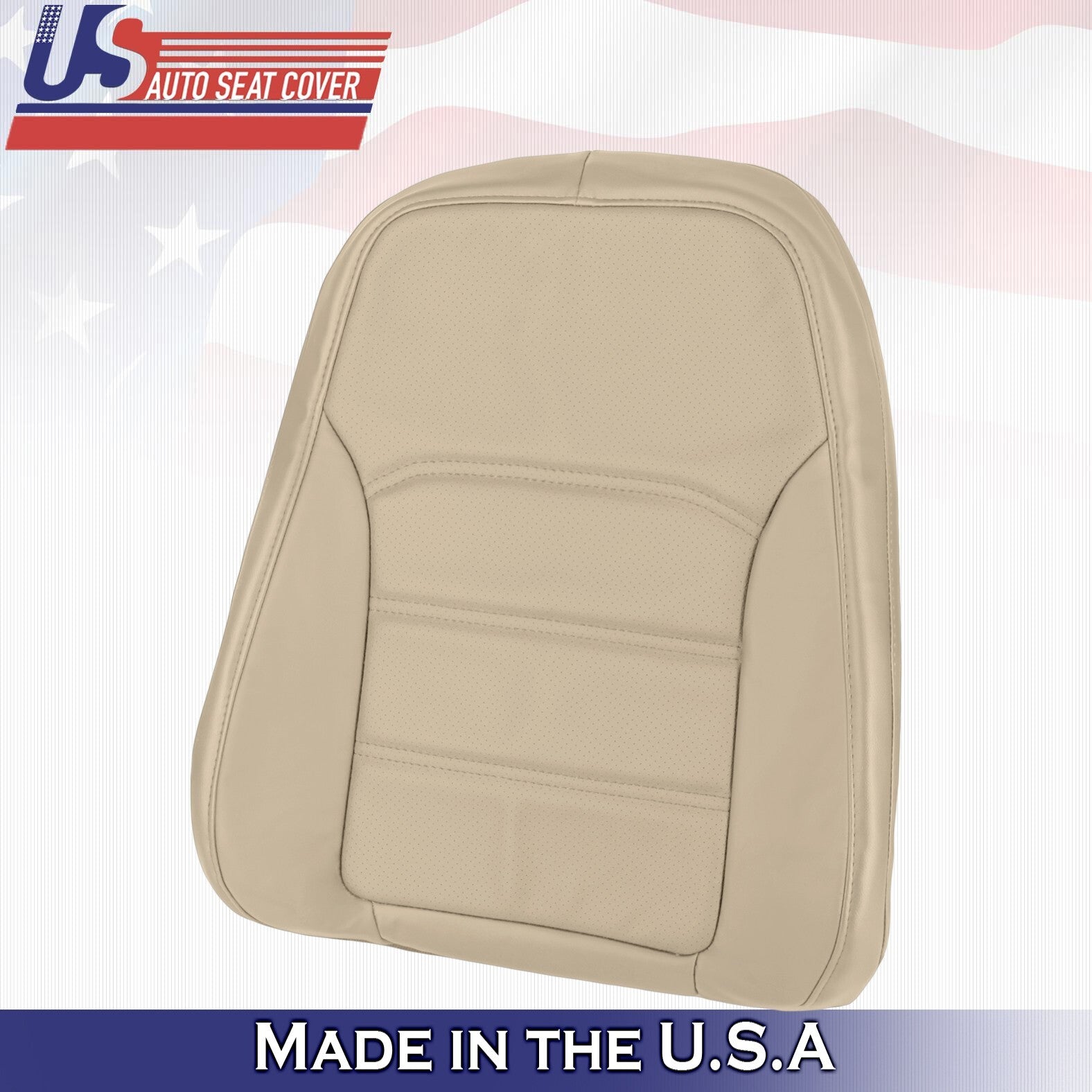 2012 to 2020 Fits Volkswagen Passat Driver & Passenger Tops Leather Cover Tan